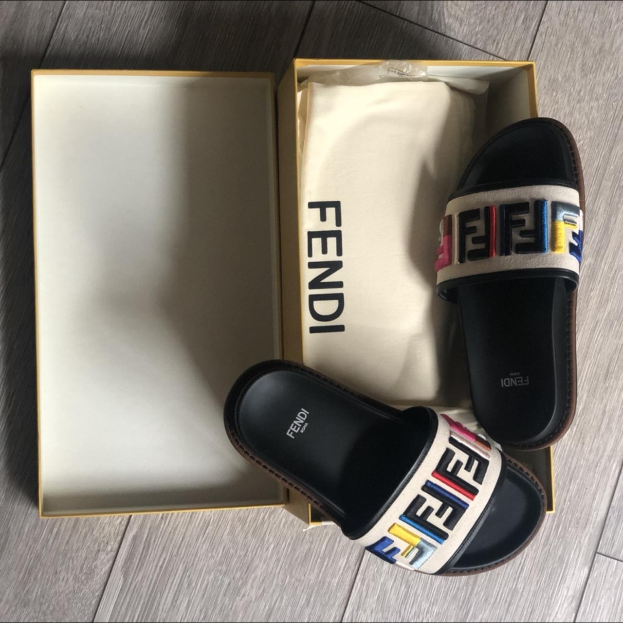 authentic fendi slides