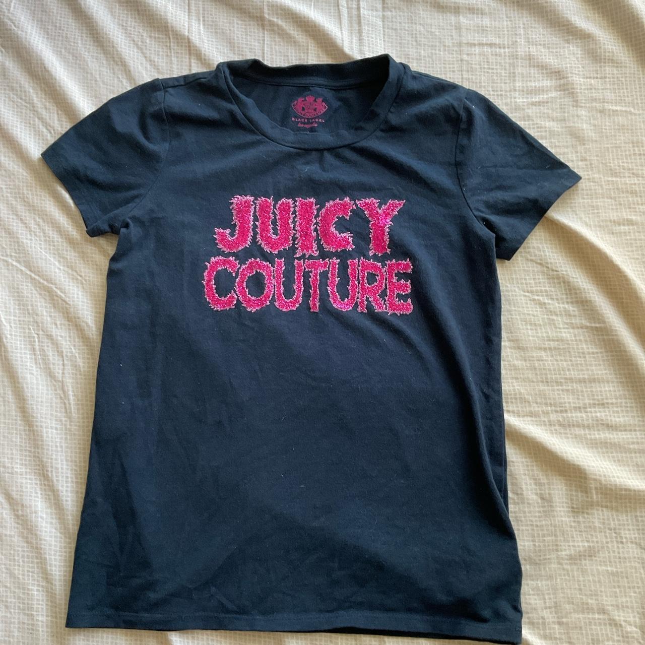 black label juicy couture t-shirt - size xs-small,... - Depop