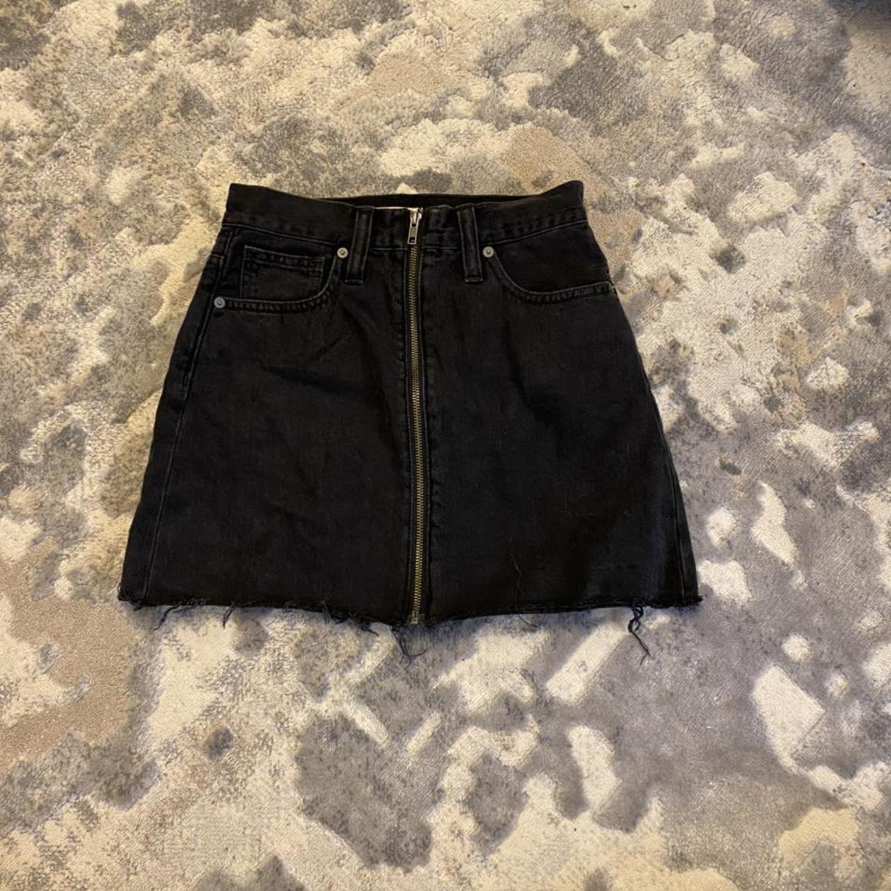 Madewell Black Denim Skirt Like New Condition Depop 2295