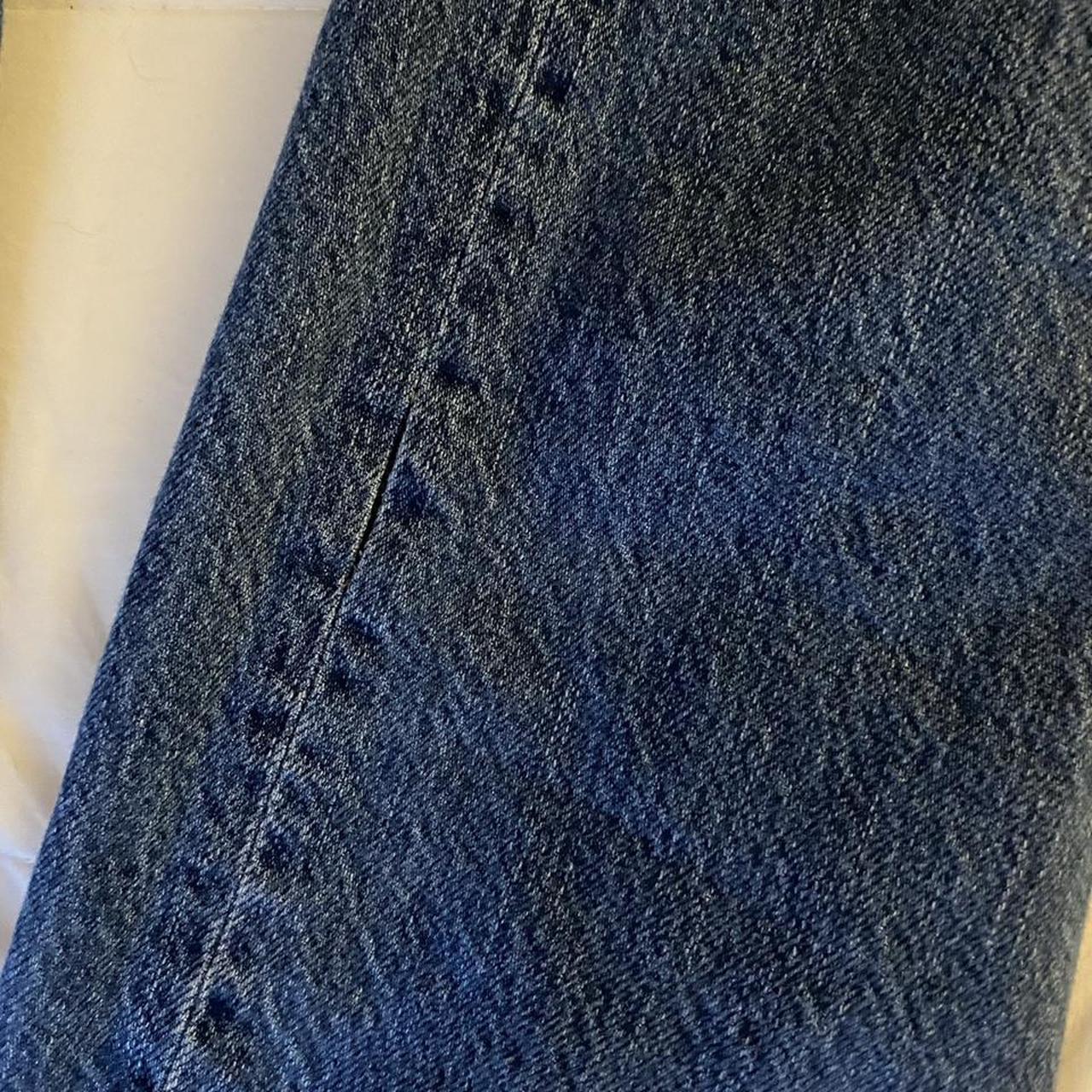 Aeropostale blue 90s baggy jeans size 0 there is a... - Depop