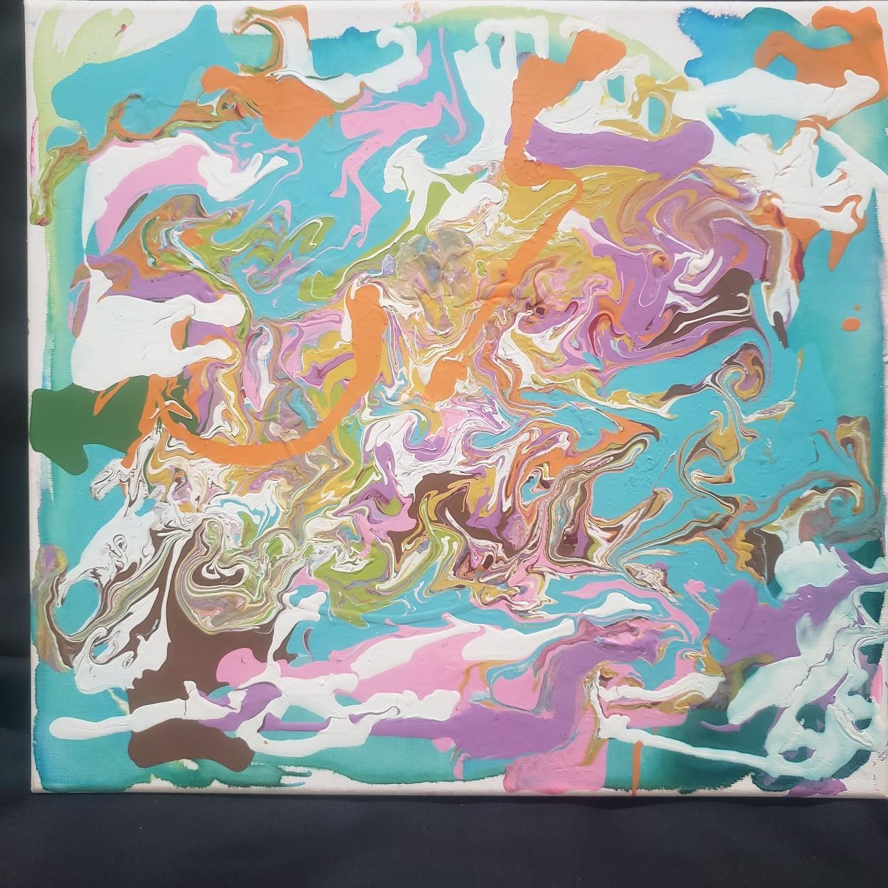 Abstract Art Fluid Painting I Did Abstractart Depop