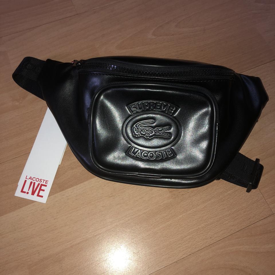 Supreme x Lacoste waist bag - black Send offers... - Depop