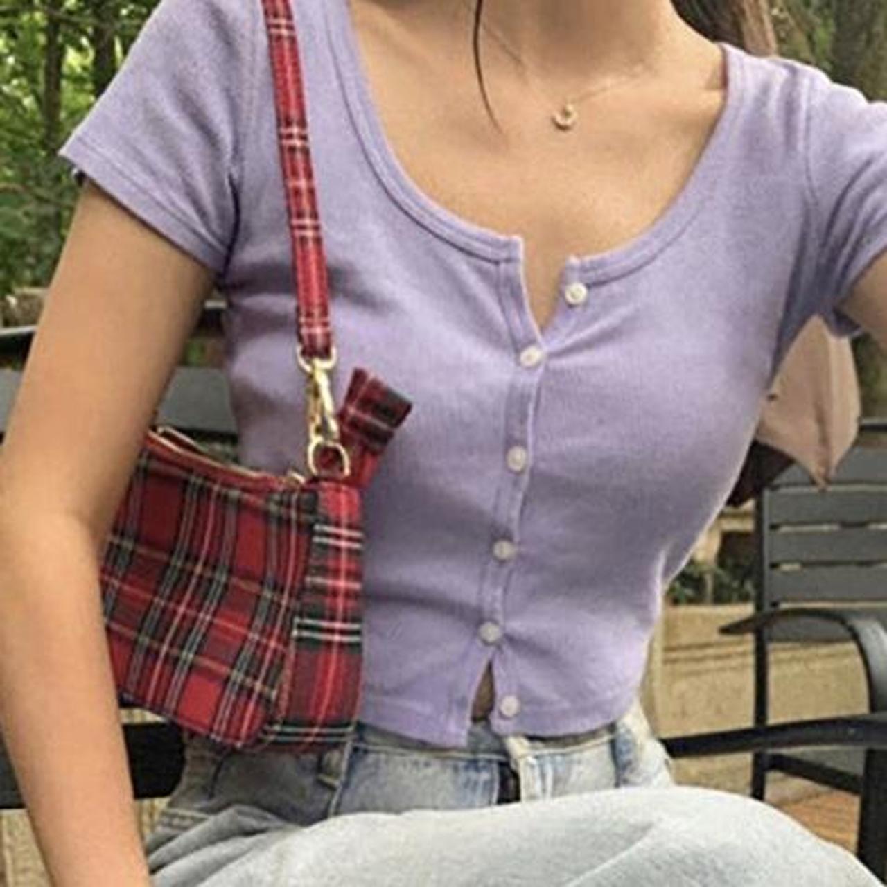 this purple cardigan is amazing for the summer time... - Depop