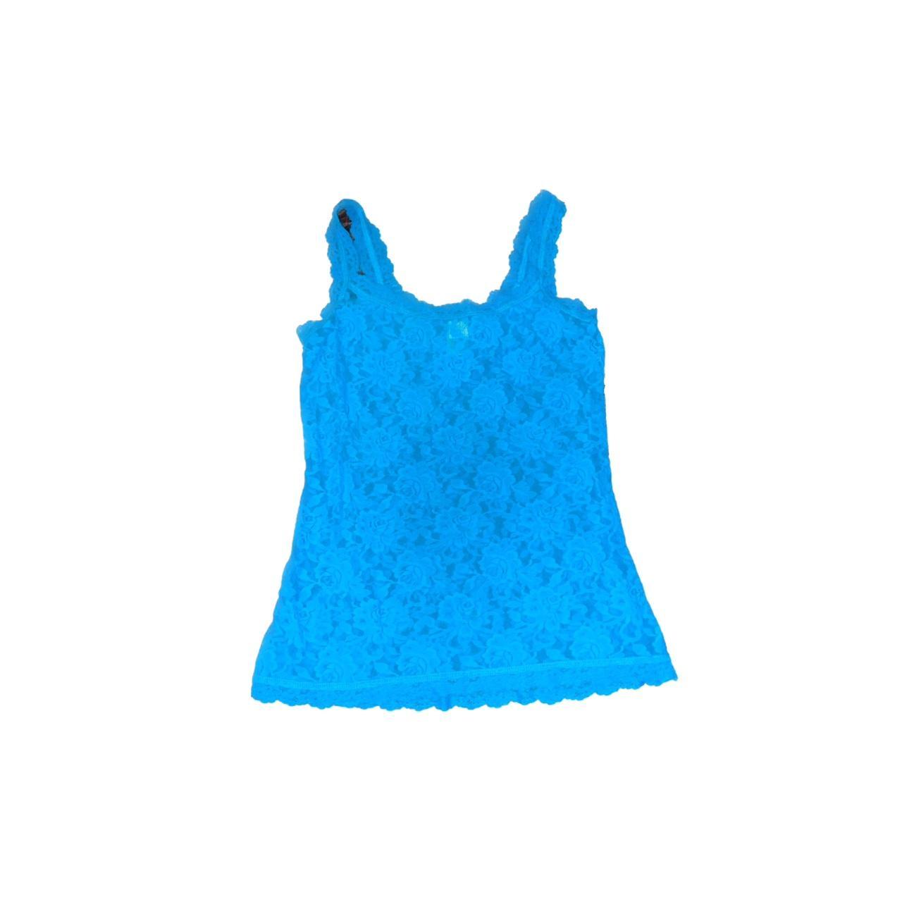 Product Image 1 - blue lace cami with rose