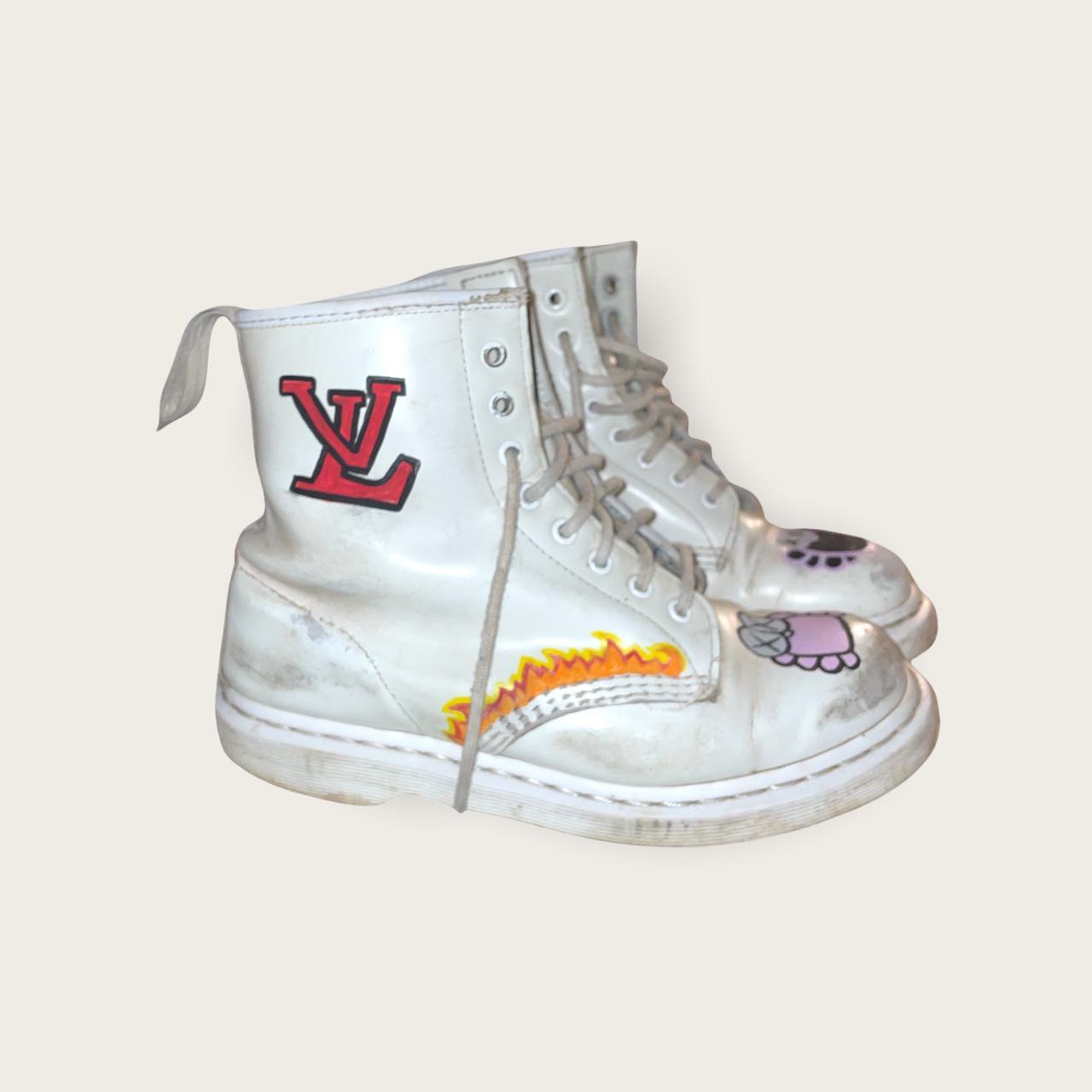 Dr martens louis vuitton best sale boots white