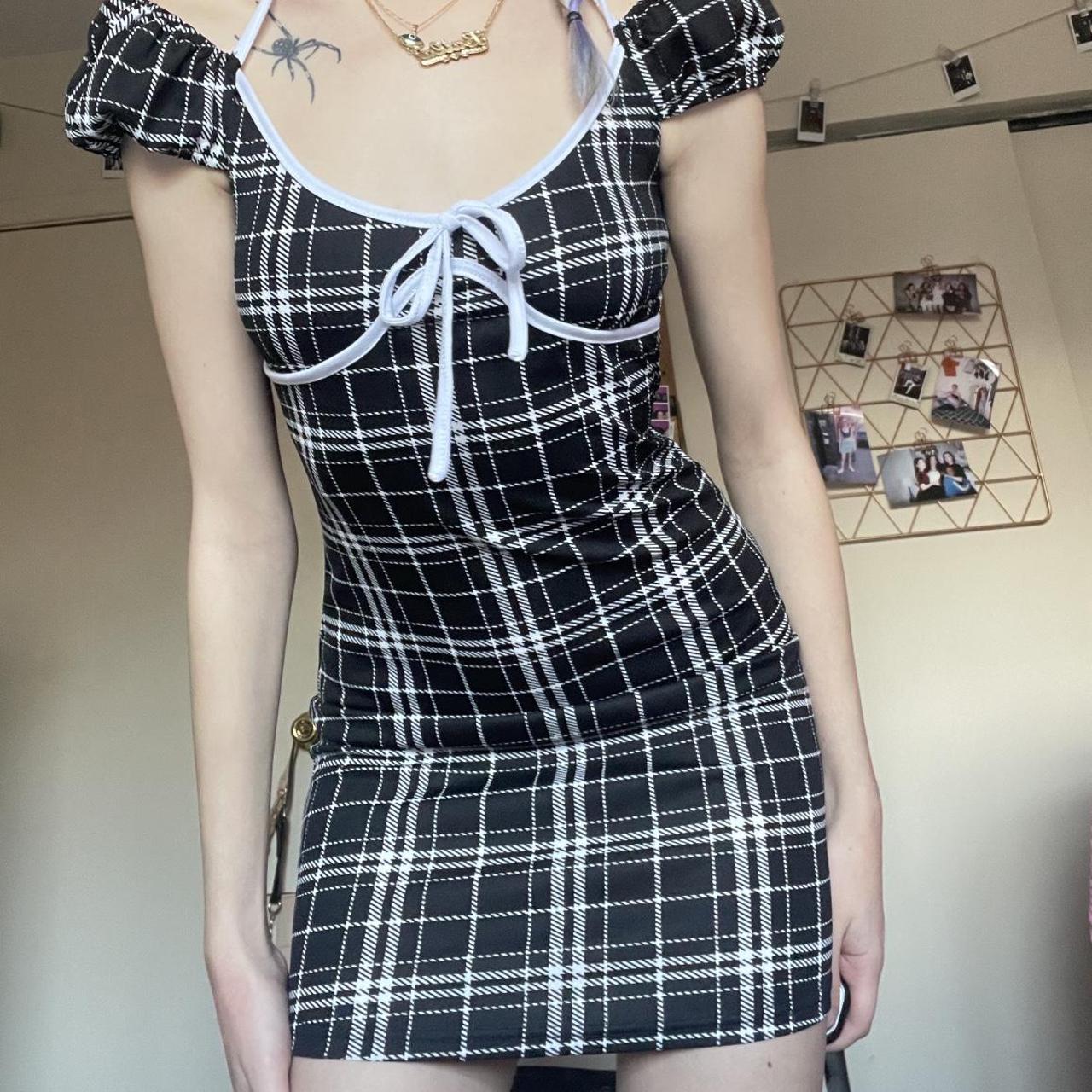 Romwe clearance plaid dress