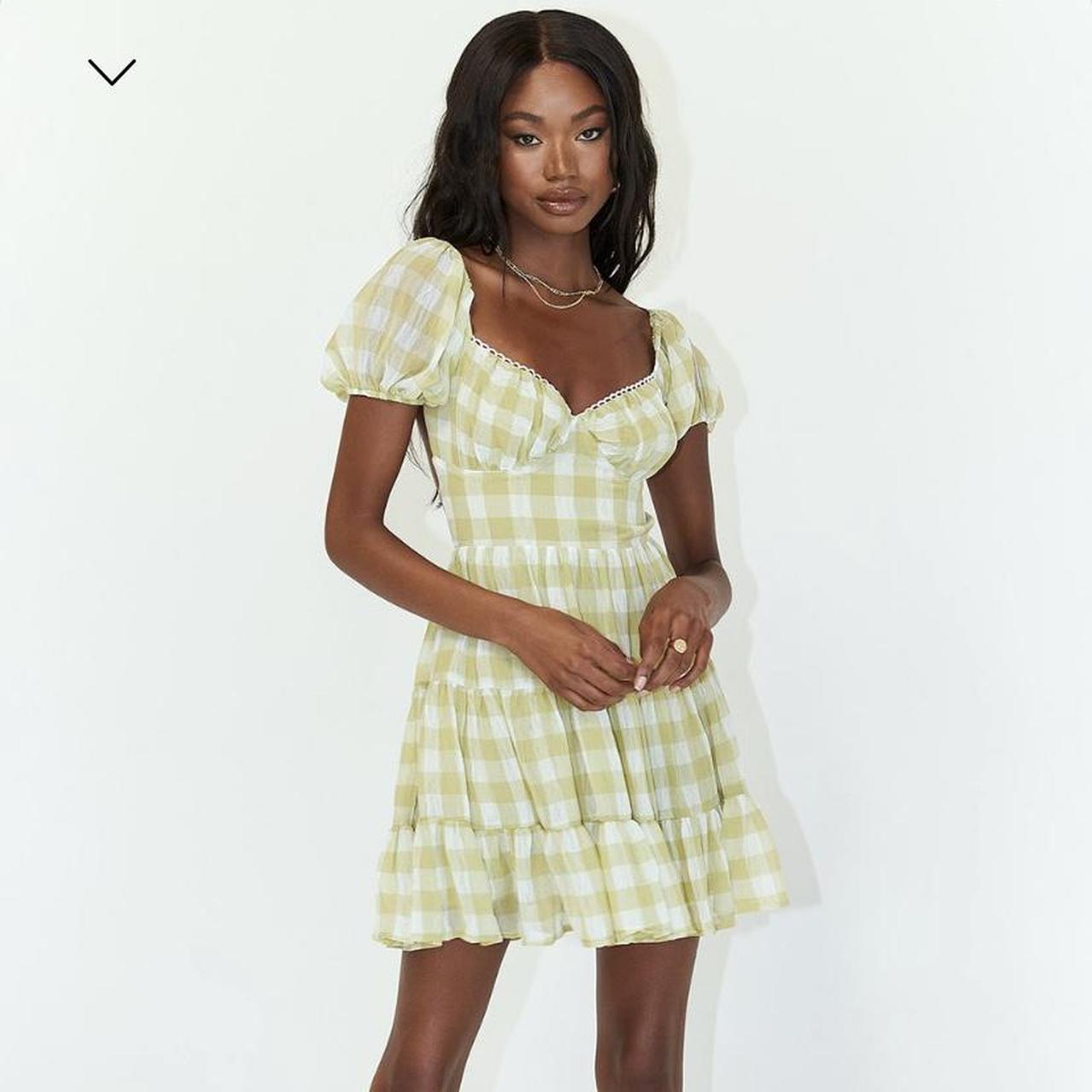 Danny Mini Dress Green Fit ☀ flare ...