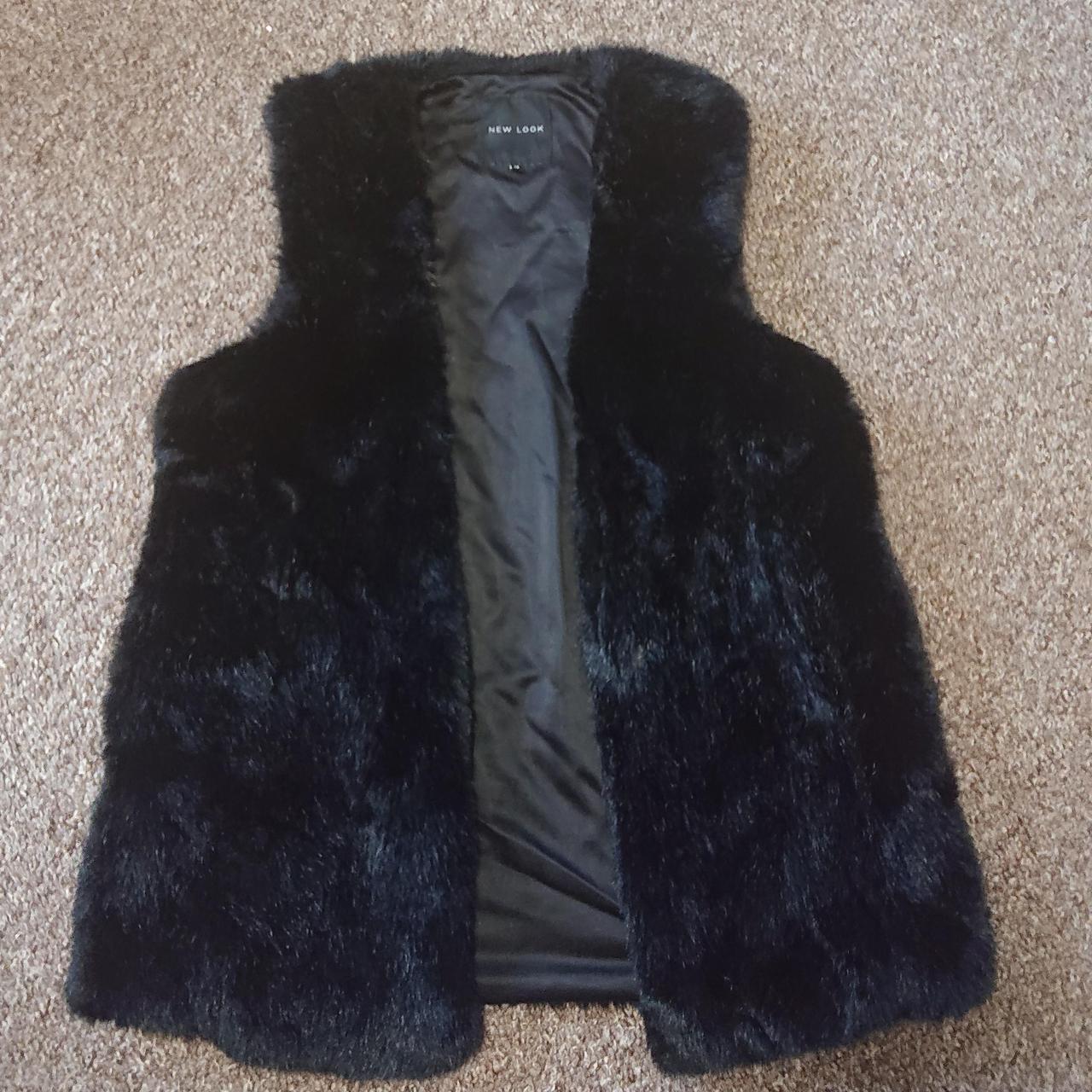 New Look Women's Black Coat Depop