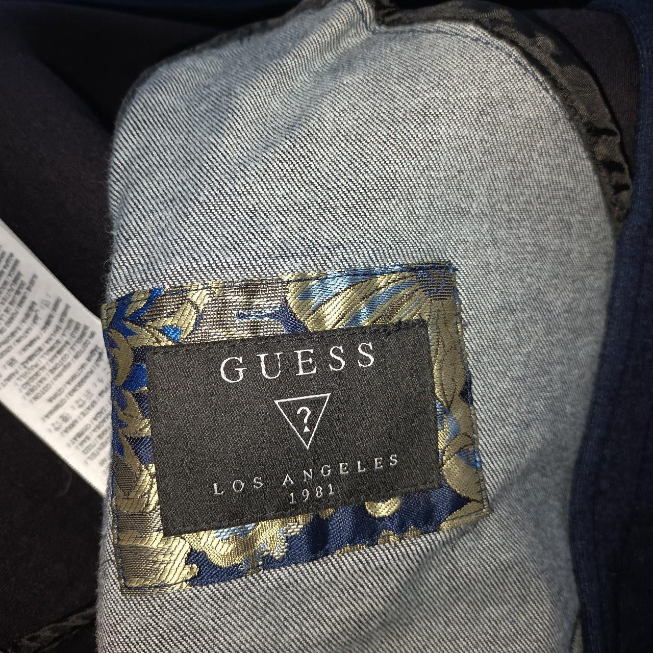 guess blue bomber jacket
