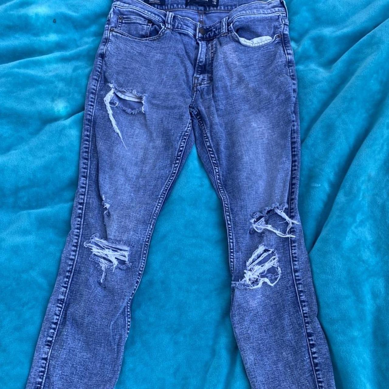 Hollister Co. Men's Blue Trousers | Depop