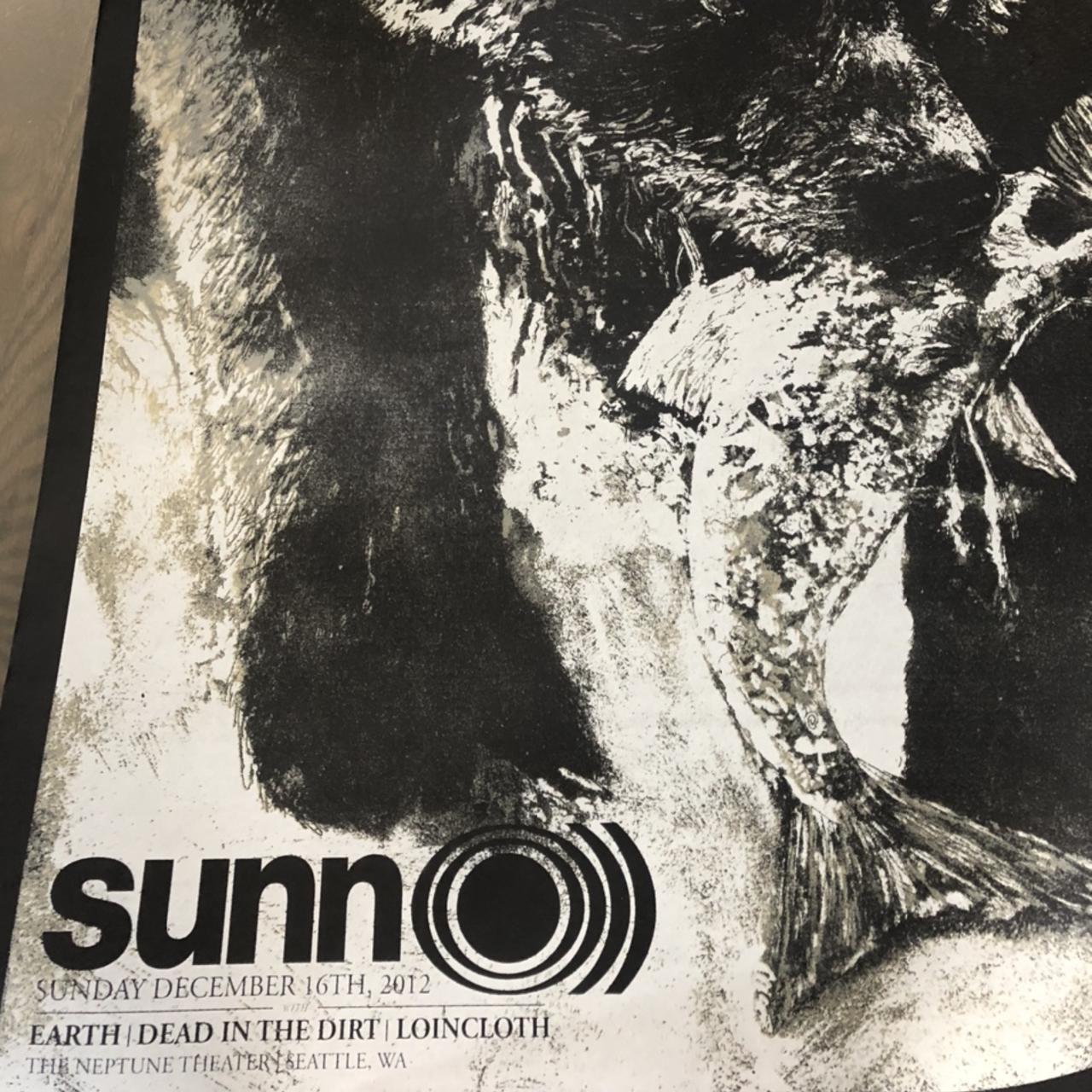 Sunn O))) tour poster EARTH dead in the dirt. Screen... Depop