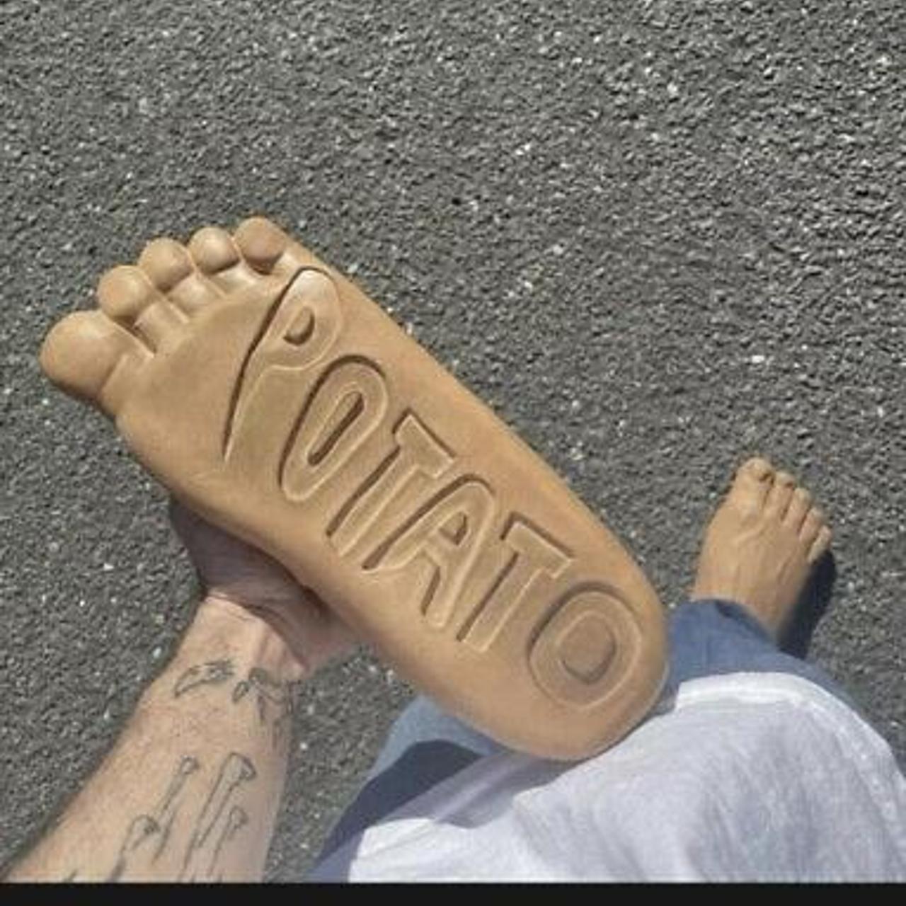 IMRAN POTATO CAVEMAN SLIPPERS | Depop