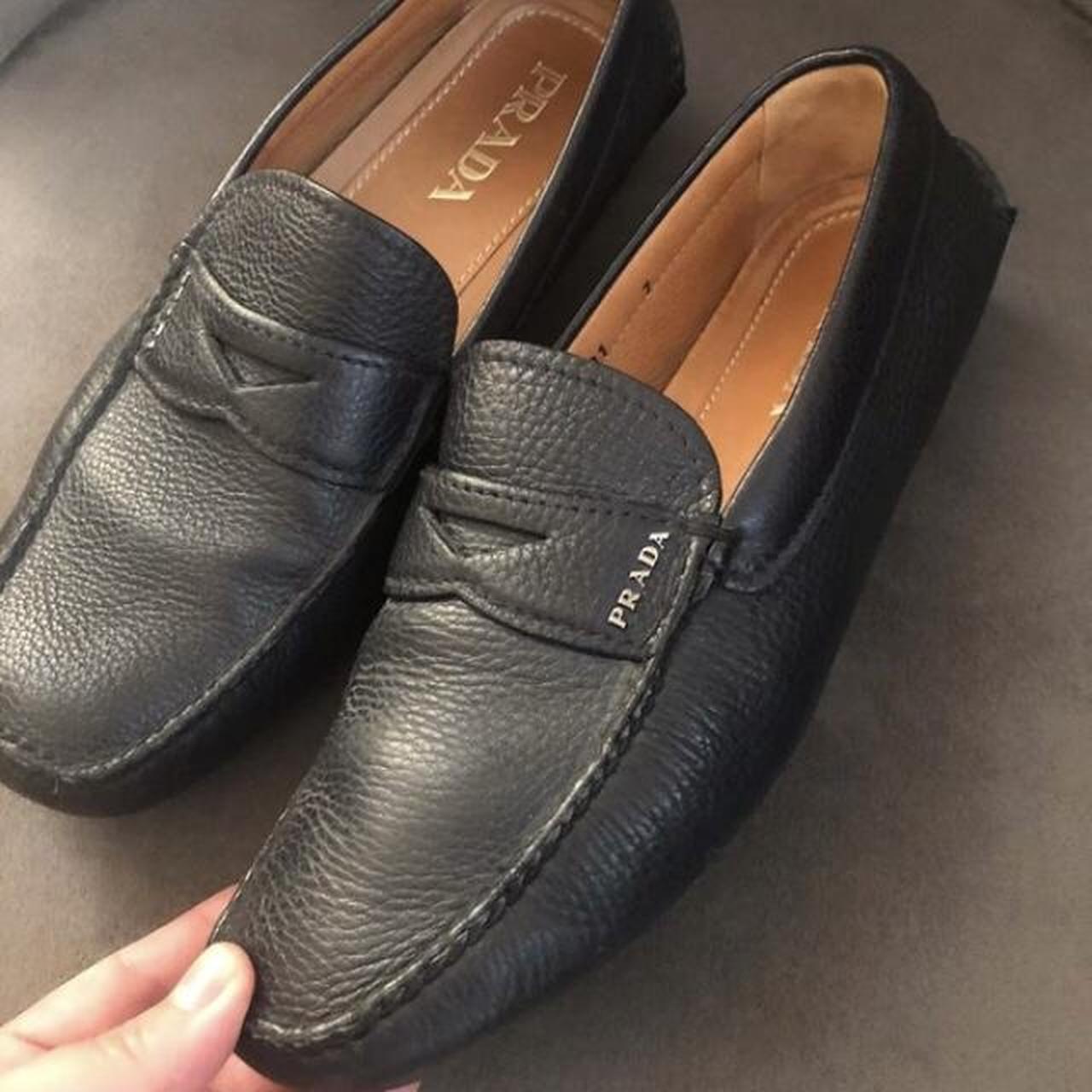 Prada mens loafers best sale