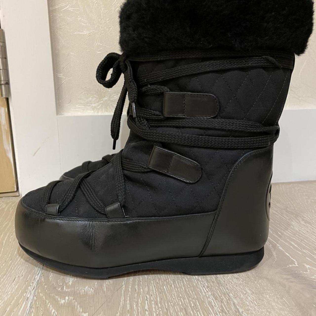 Authentic Chanel snow boots. Partly natural leather. Depop