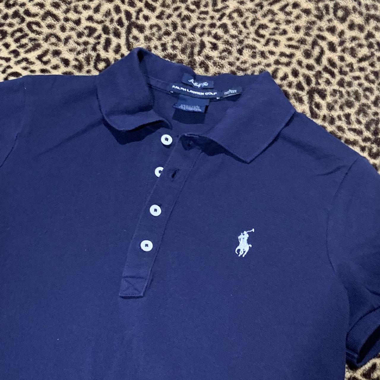 Ralph Lauren Women's Blue and Navy Shirt | Depop