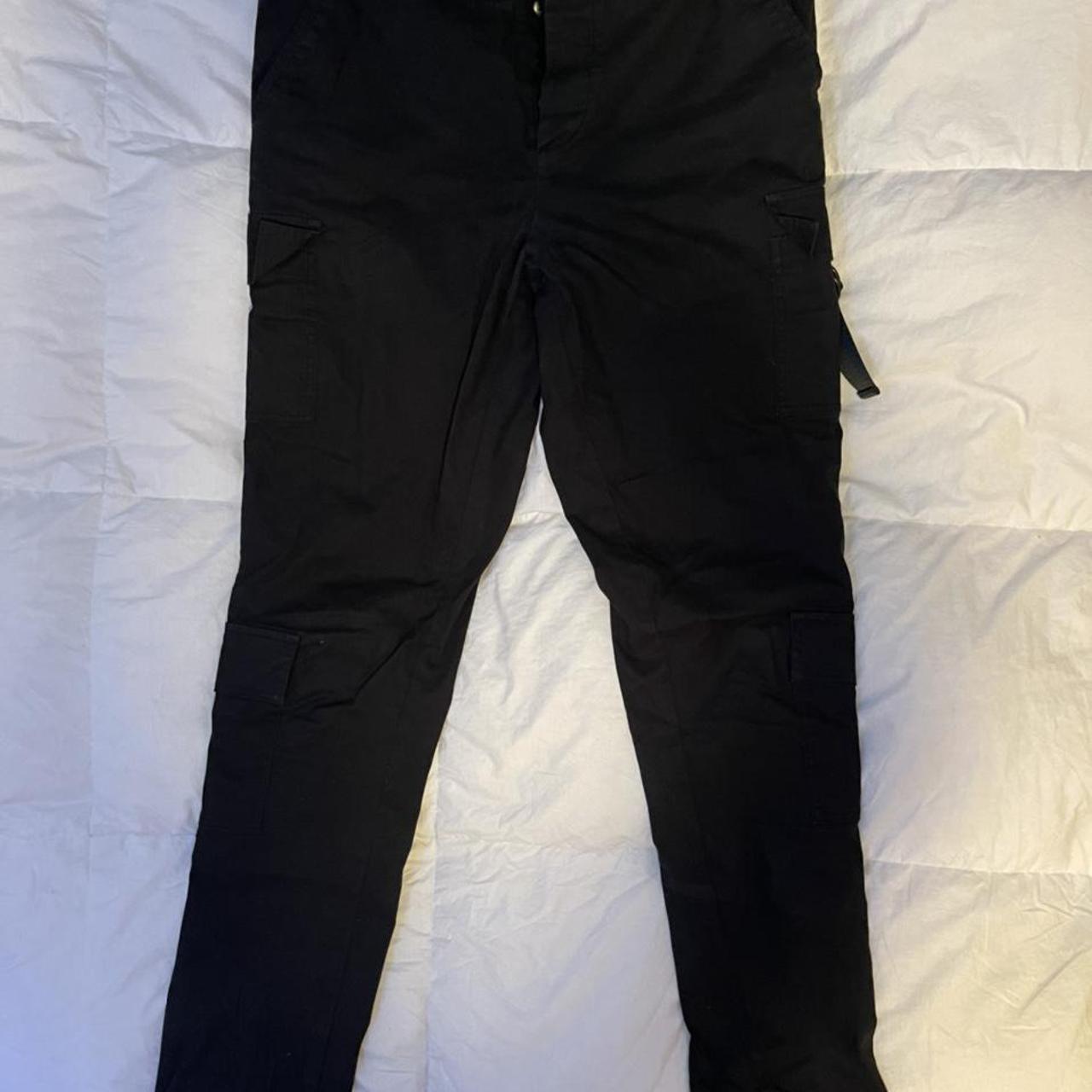 ASOS black skinny cargo pants #cargo #cool - Depop