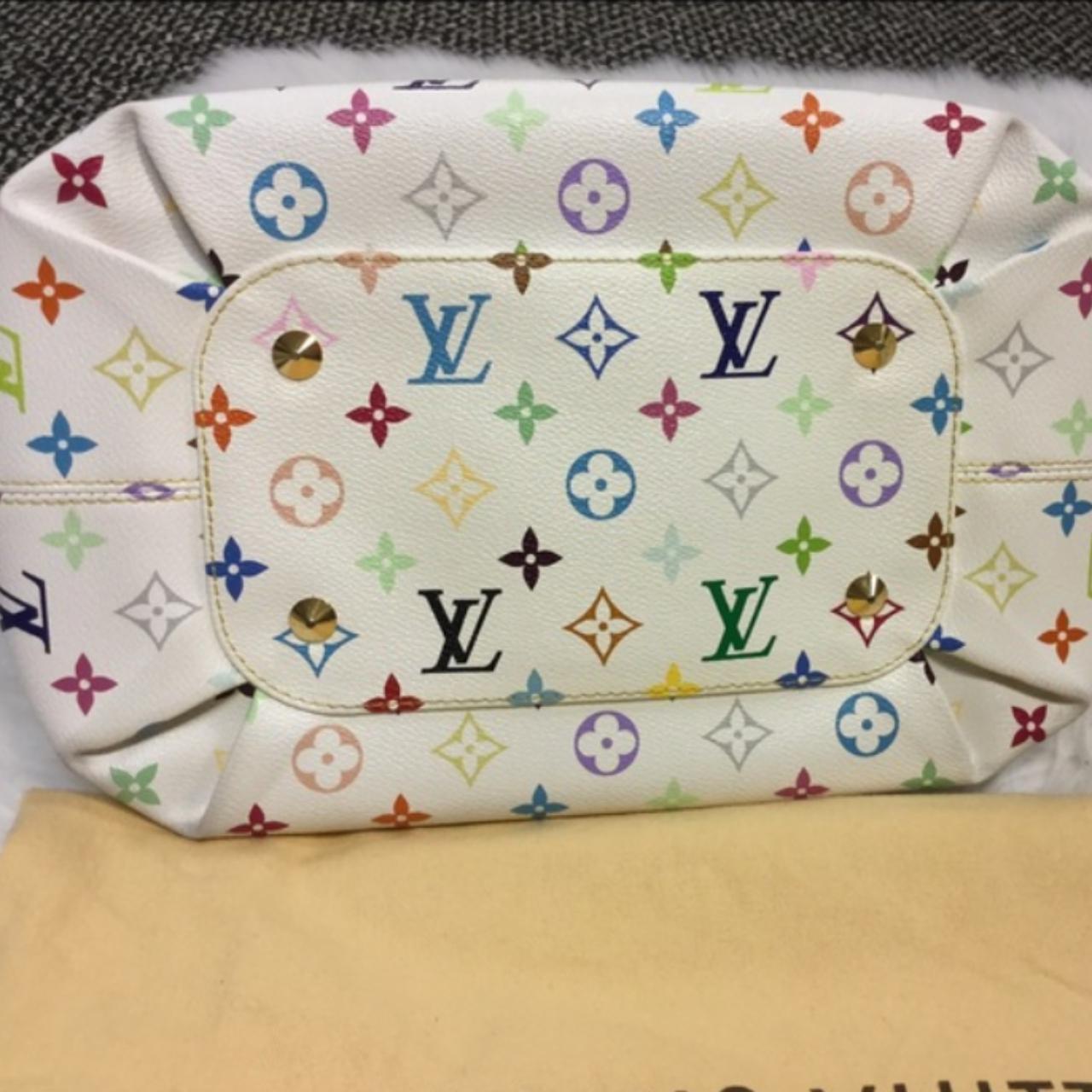 LOUIS VUITTON COURTNEY GM MULTICOLORE IN WHITE. RED - Depop
