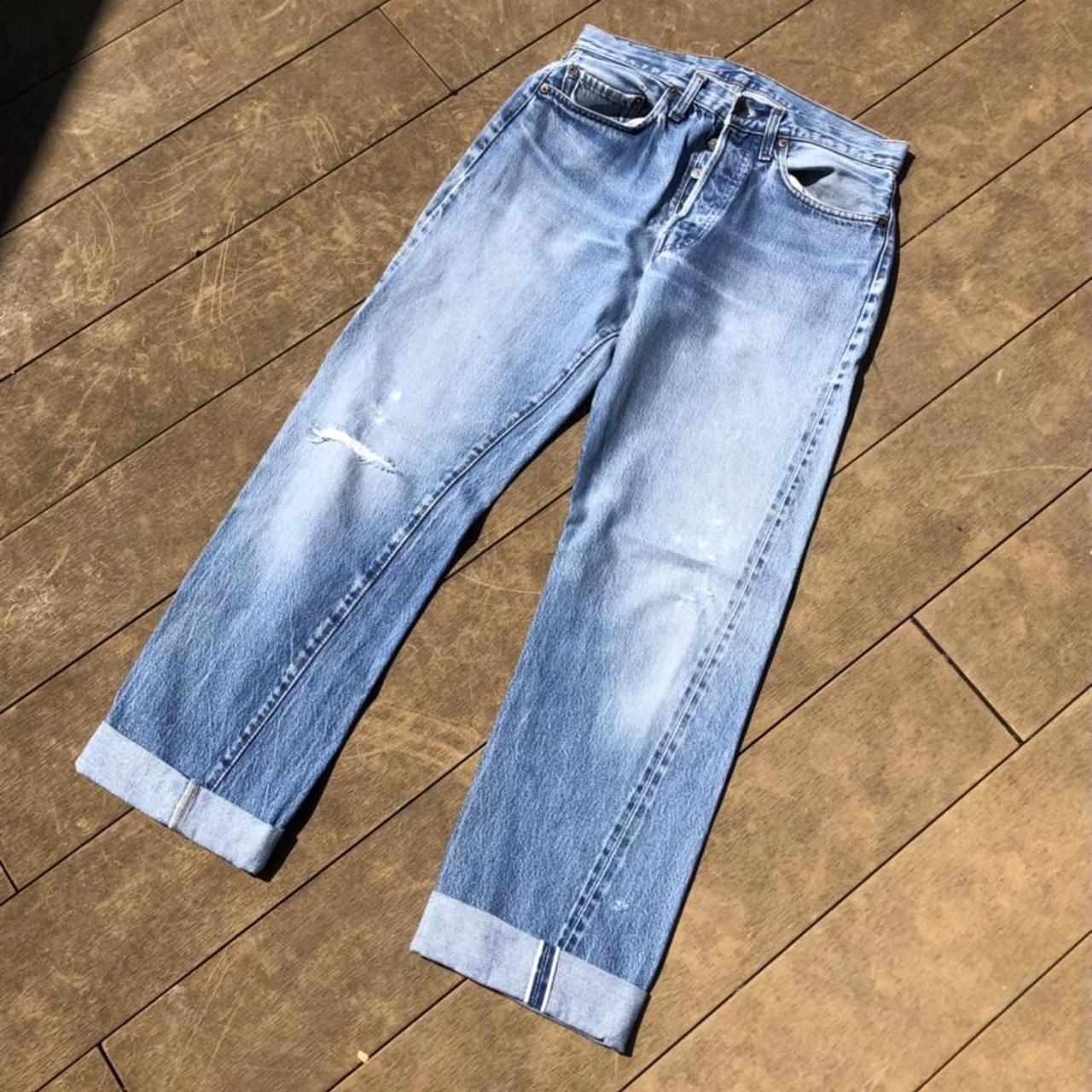 80's Levis 501 Made In USA Selvedge... - Depop