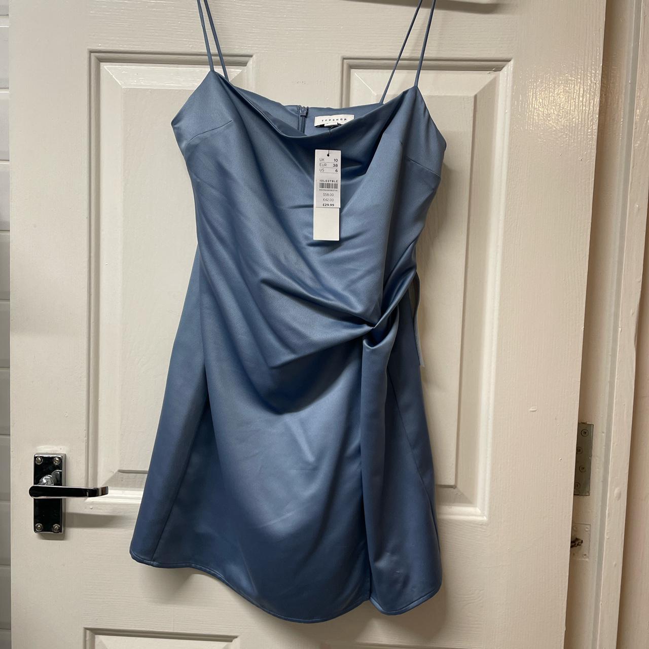 Topshop Women's Blue Dress | Depop