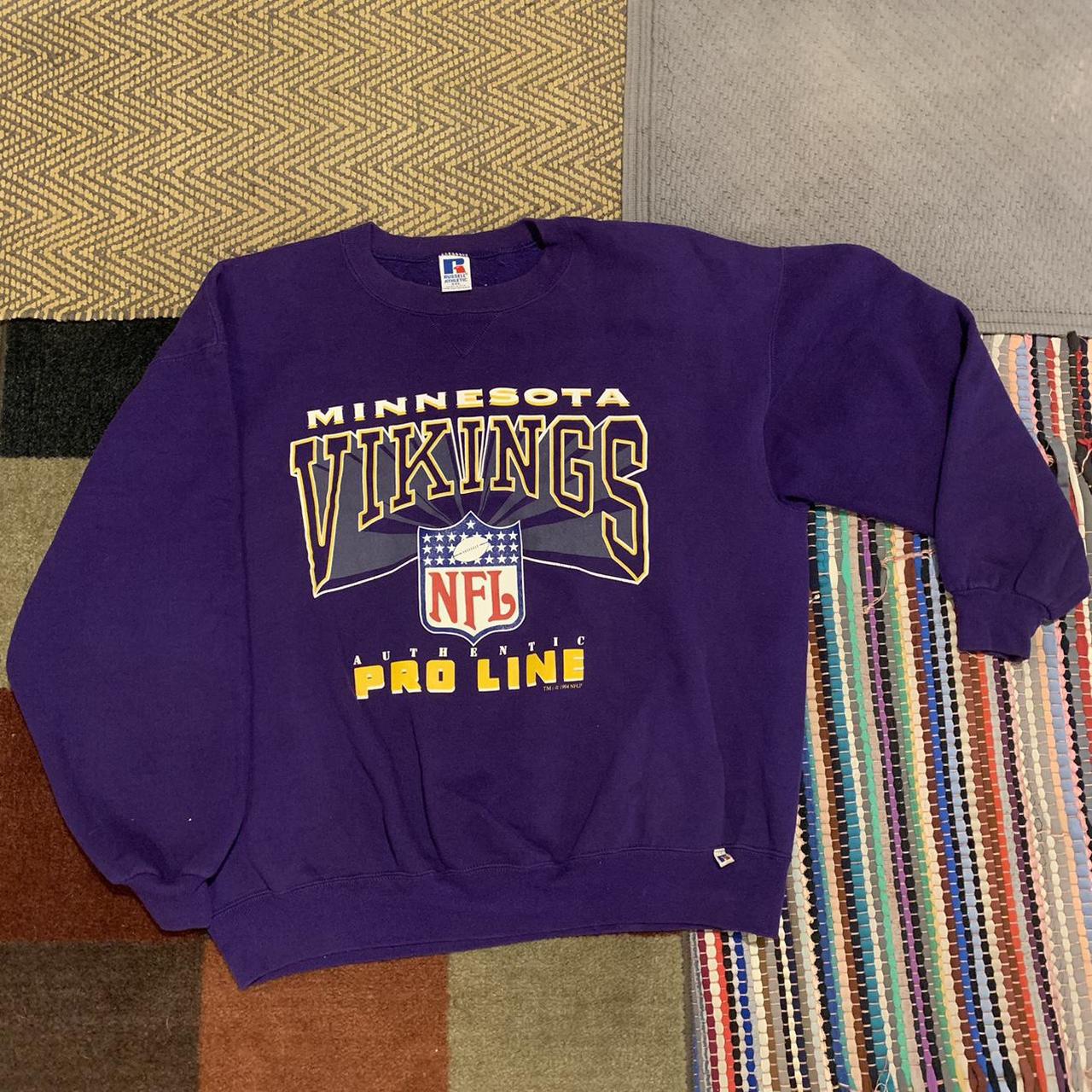 Vintage Minnesota Vikings Crewneck Sweatshirt Mens XL Russell Athletic NFL