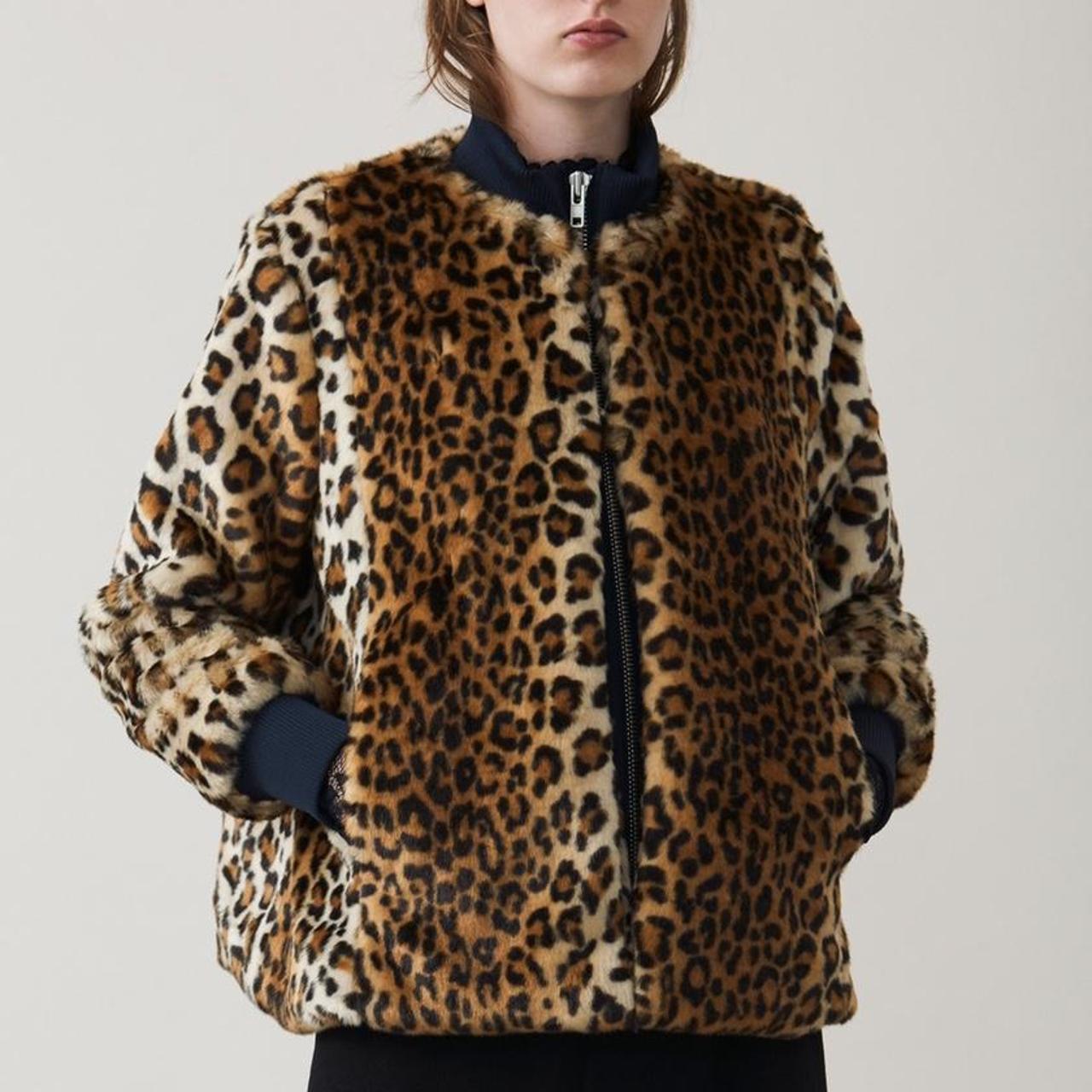 ganni leopard print jacket