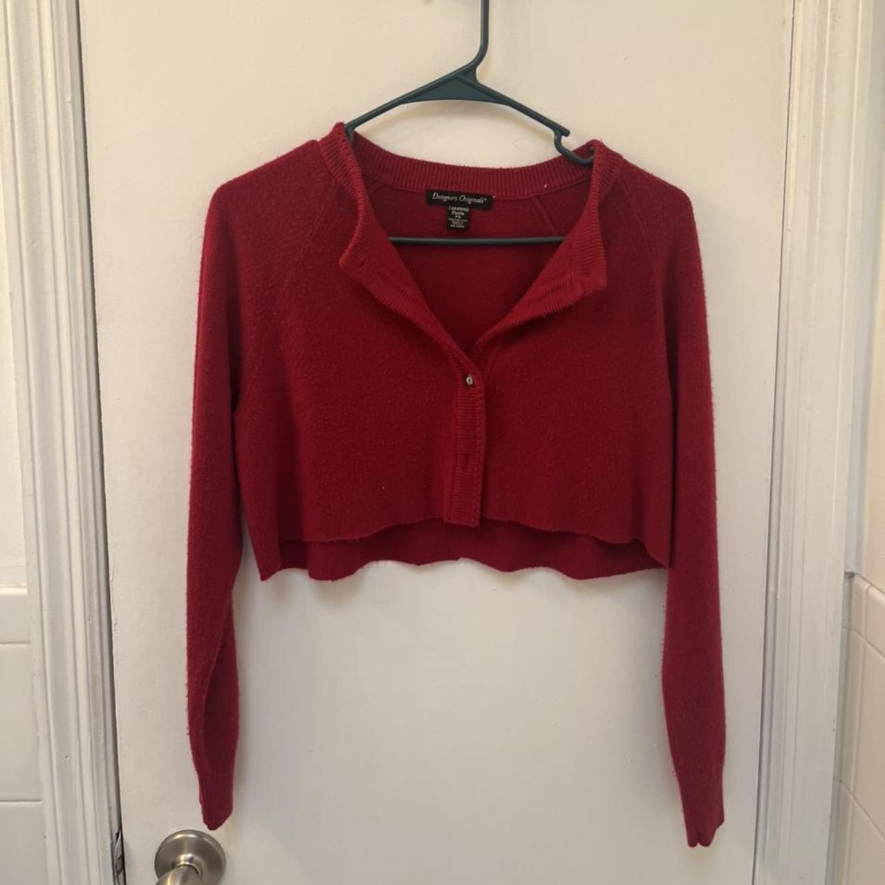 Women's Red Cardigan | Depop