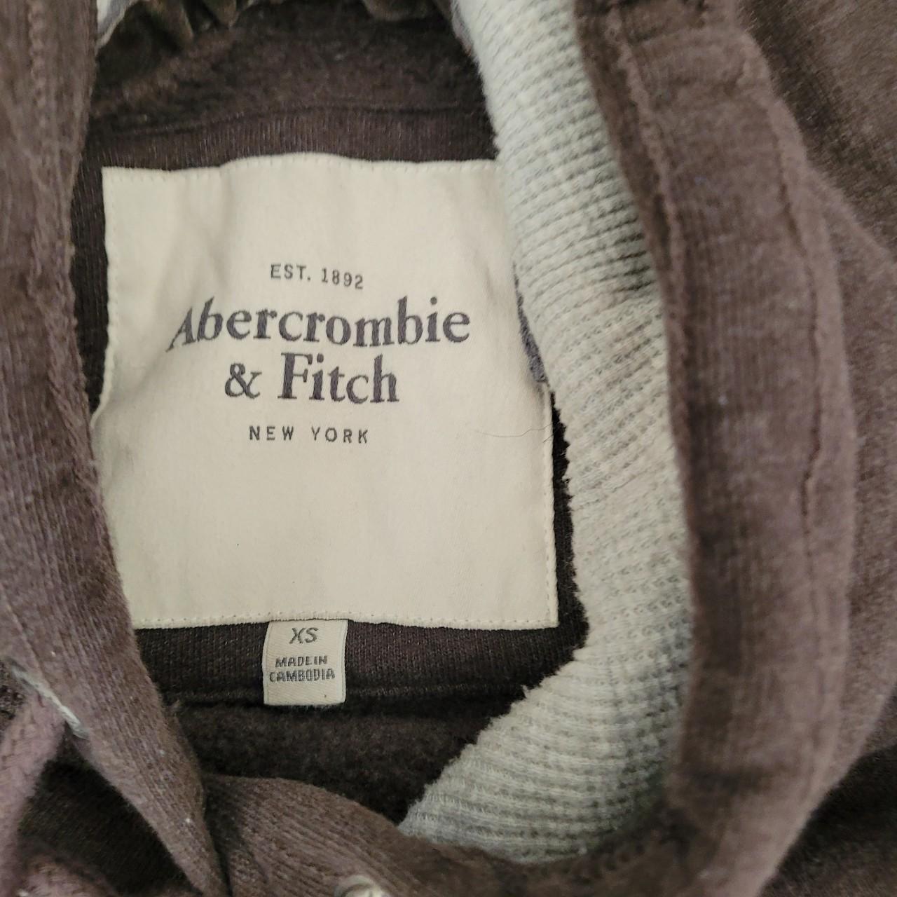 Vintage Abercrombie & Fitch Y2K Hooded sweatshirt... - Depop