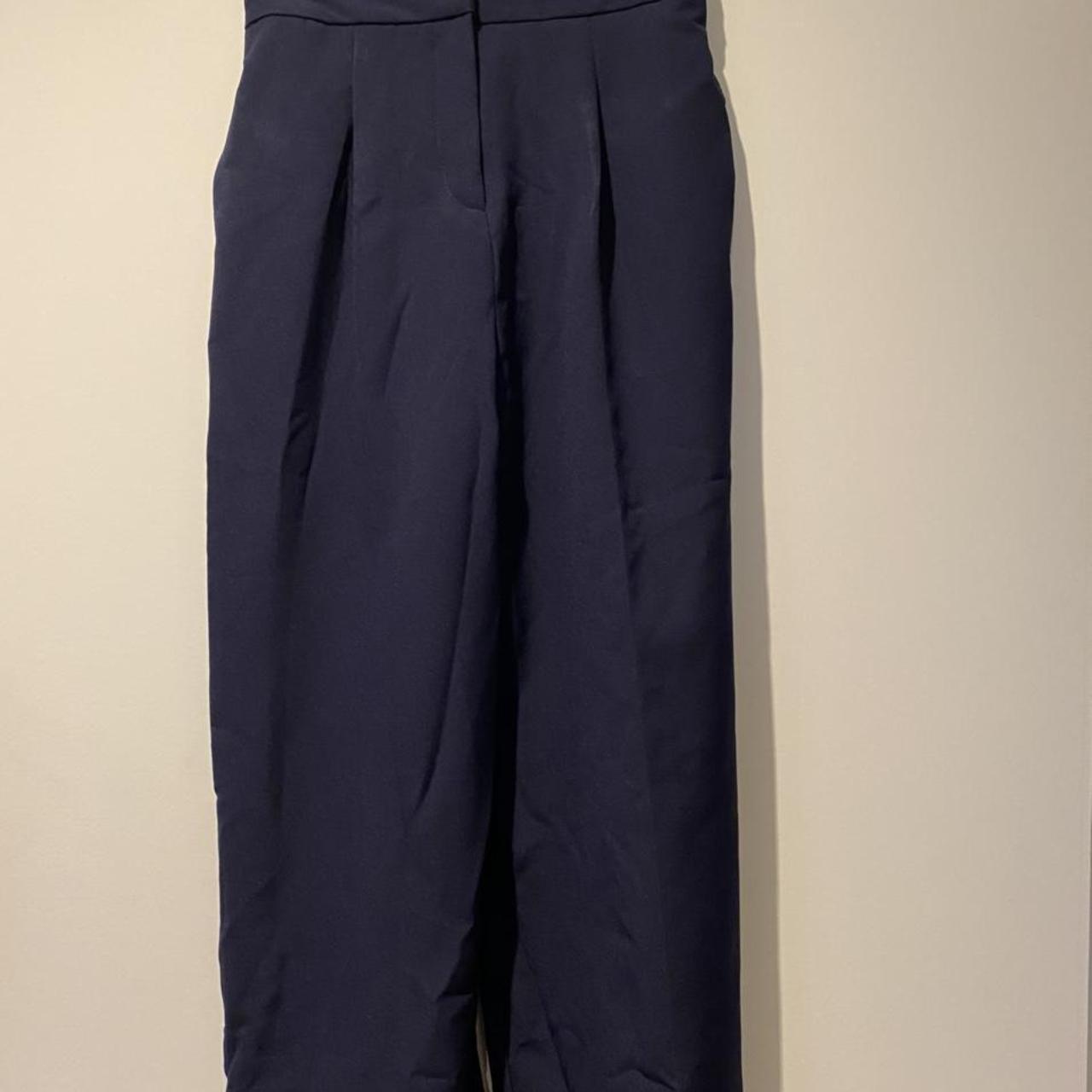 ASOS Navy flare 3/4 length trousers Perfect for... - Depop