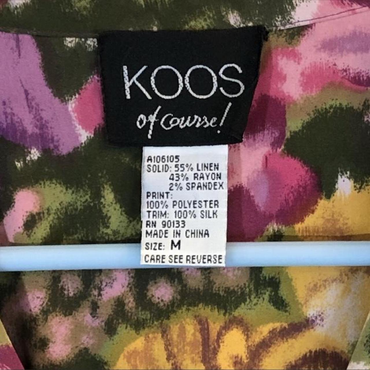 Vintage Koos! Of Course Size Medium Reversible... Depop