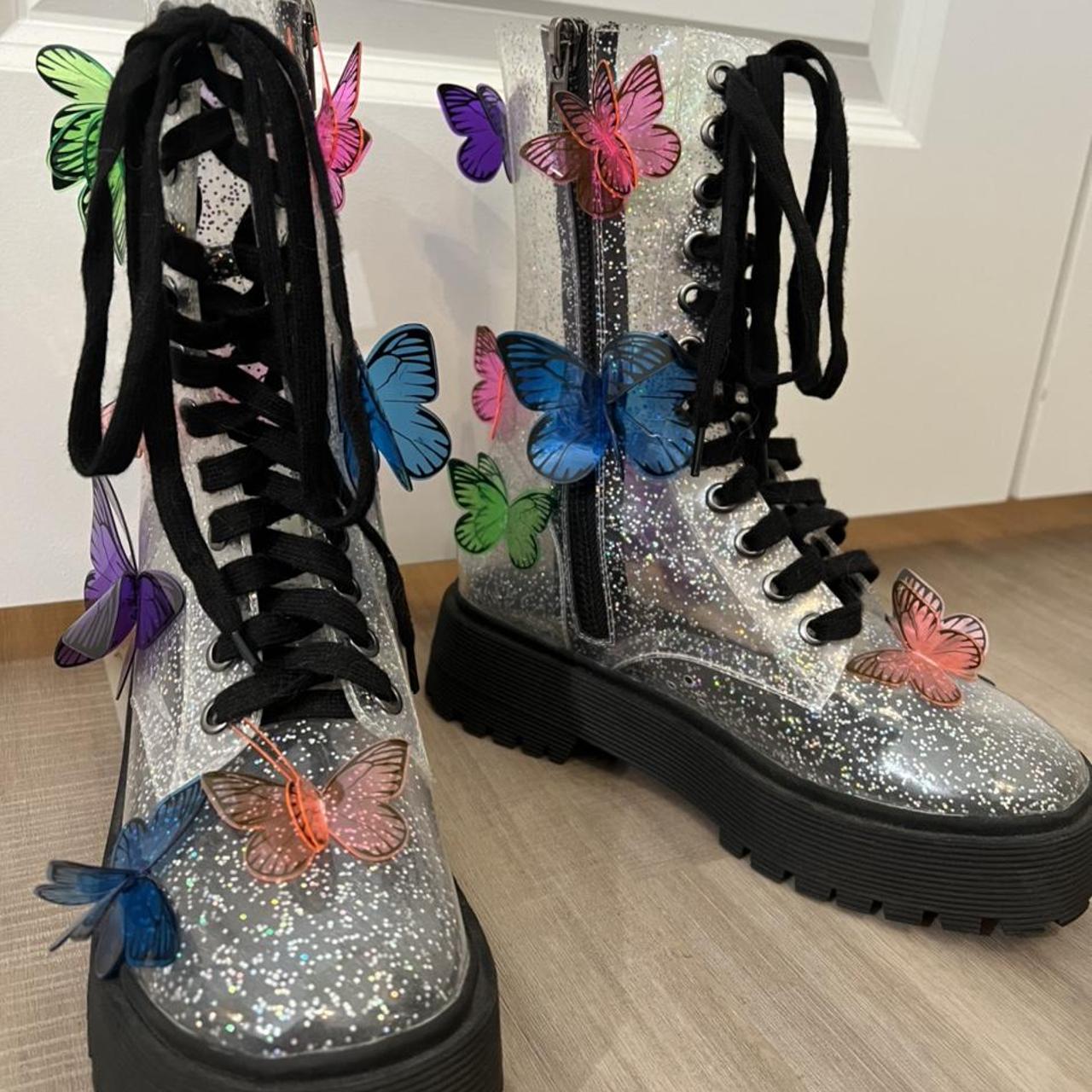 club exx terrarium butterfly boots