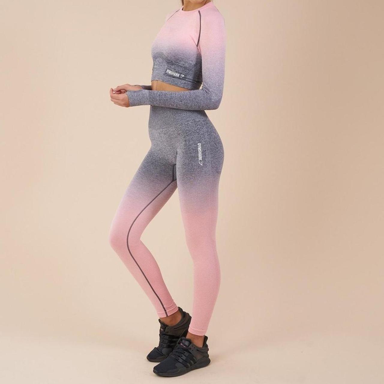 Gymshark Rare Pink Ombre Leggings Womens Size Medium Palestine