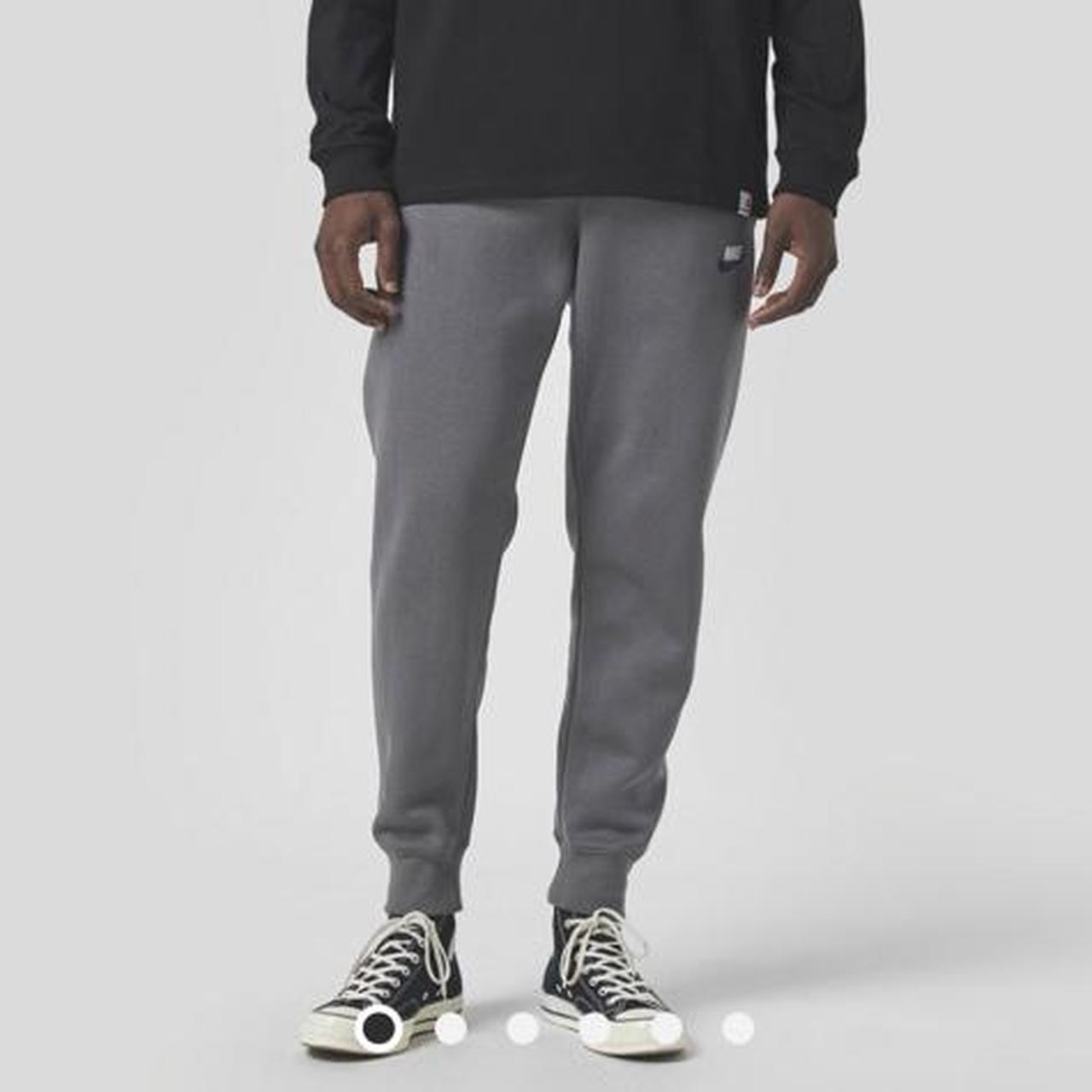 nike foundation fleece joggers dark grey