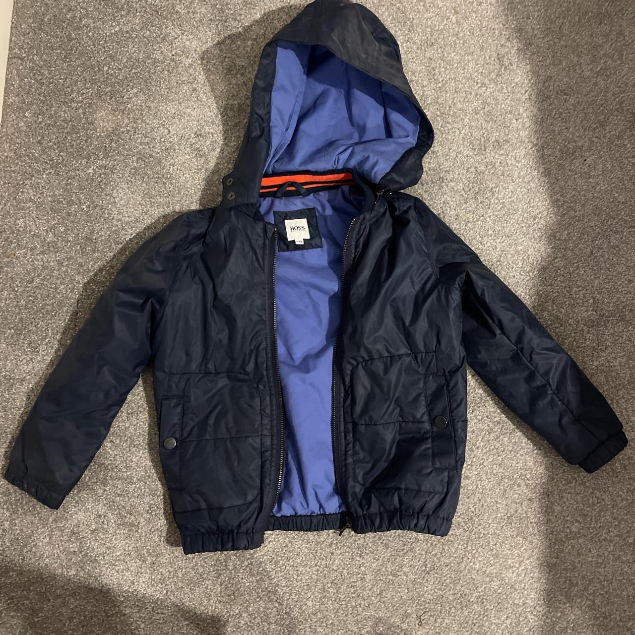 Boys Hugo boss navy Coat Size 5 years Hardly... - Depop