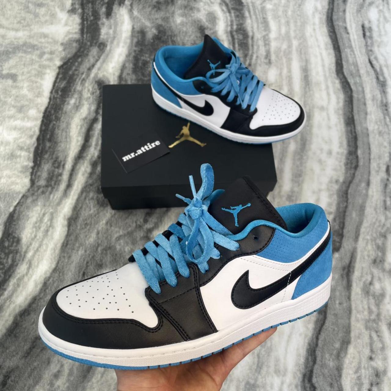 Sold!! Nike Air Jordan 1 Low ‘laser Blue’ Like New, - Depop