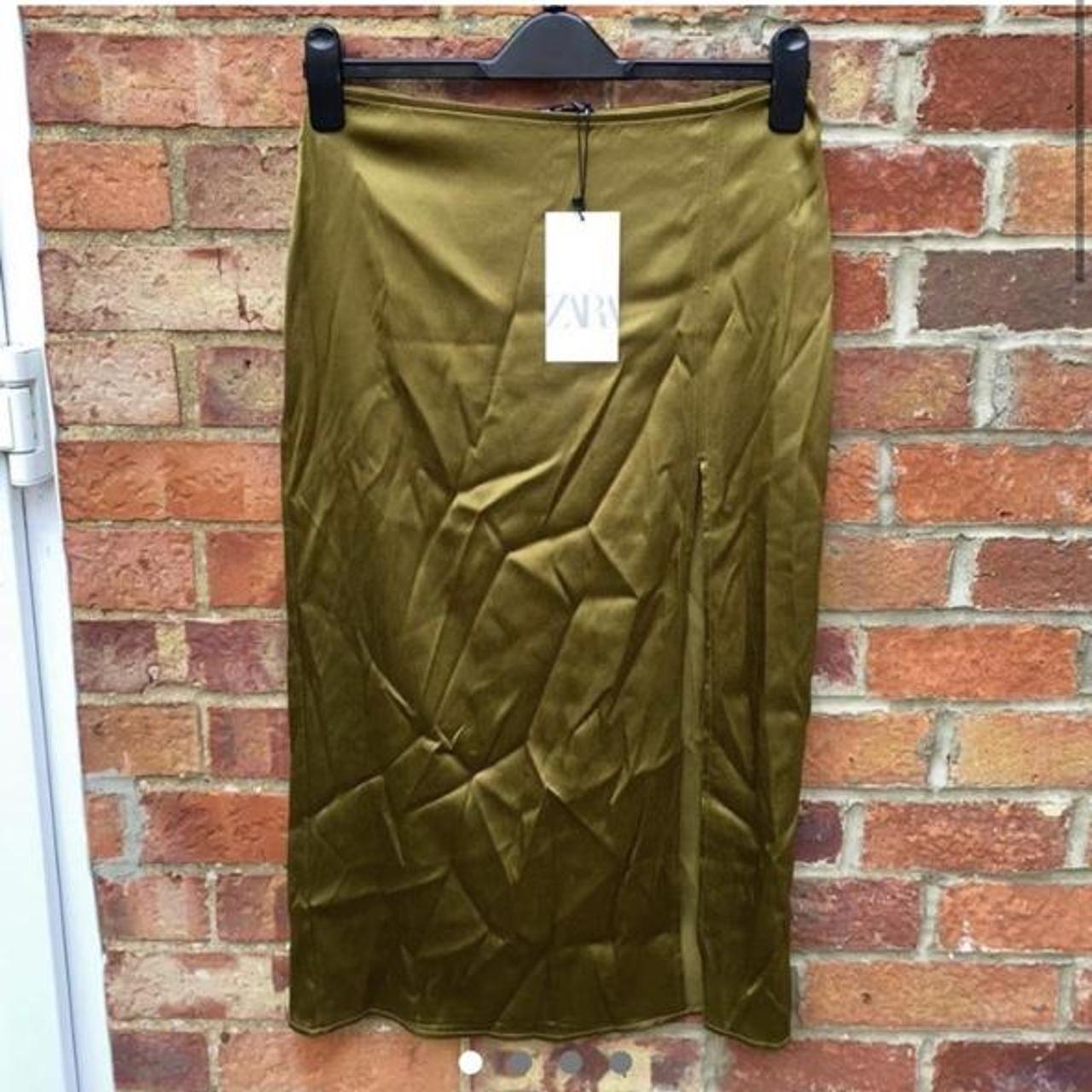 olive-green-satin-skirt-from-zara-size-s-so-would-depop