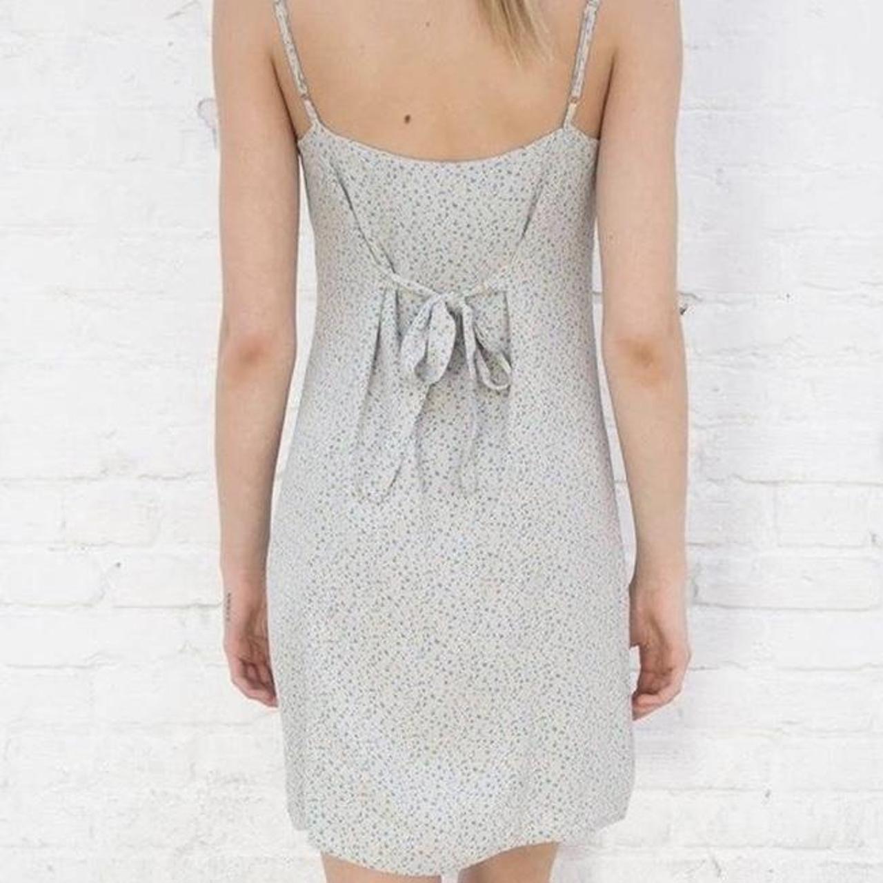 Brandy Melville Women's Yellow and Blue Dress Depop