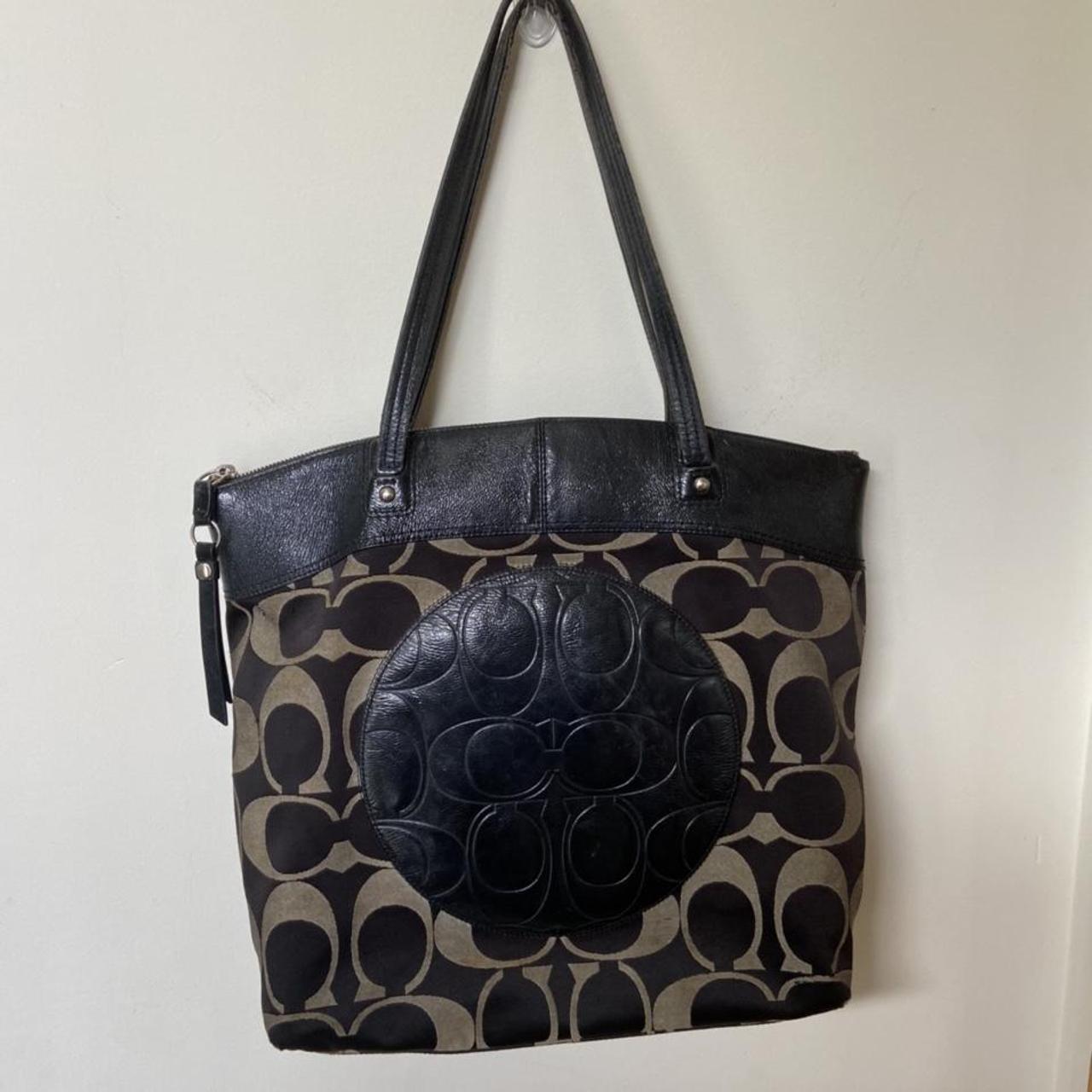 y2k coach monogram tote #coach #totebag #monogram... - Depop