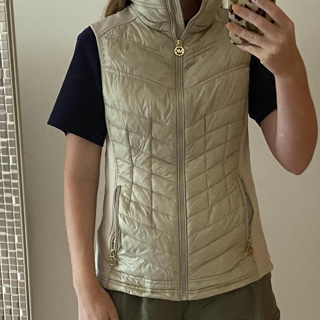 Michael kors hooded hot sale puffer vest