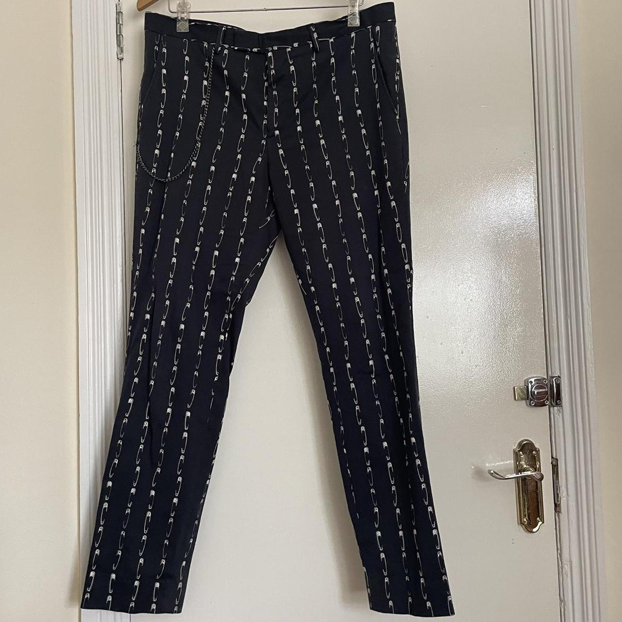 Twisted Tailor skinny fit safety pin trousers with... Depop