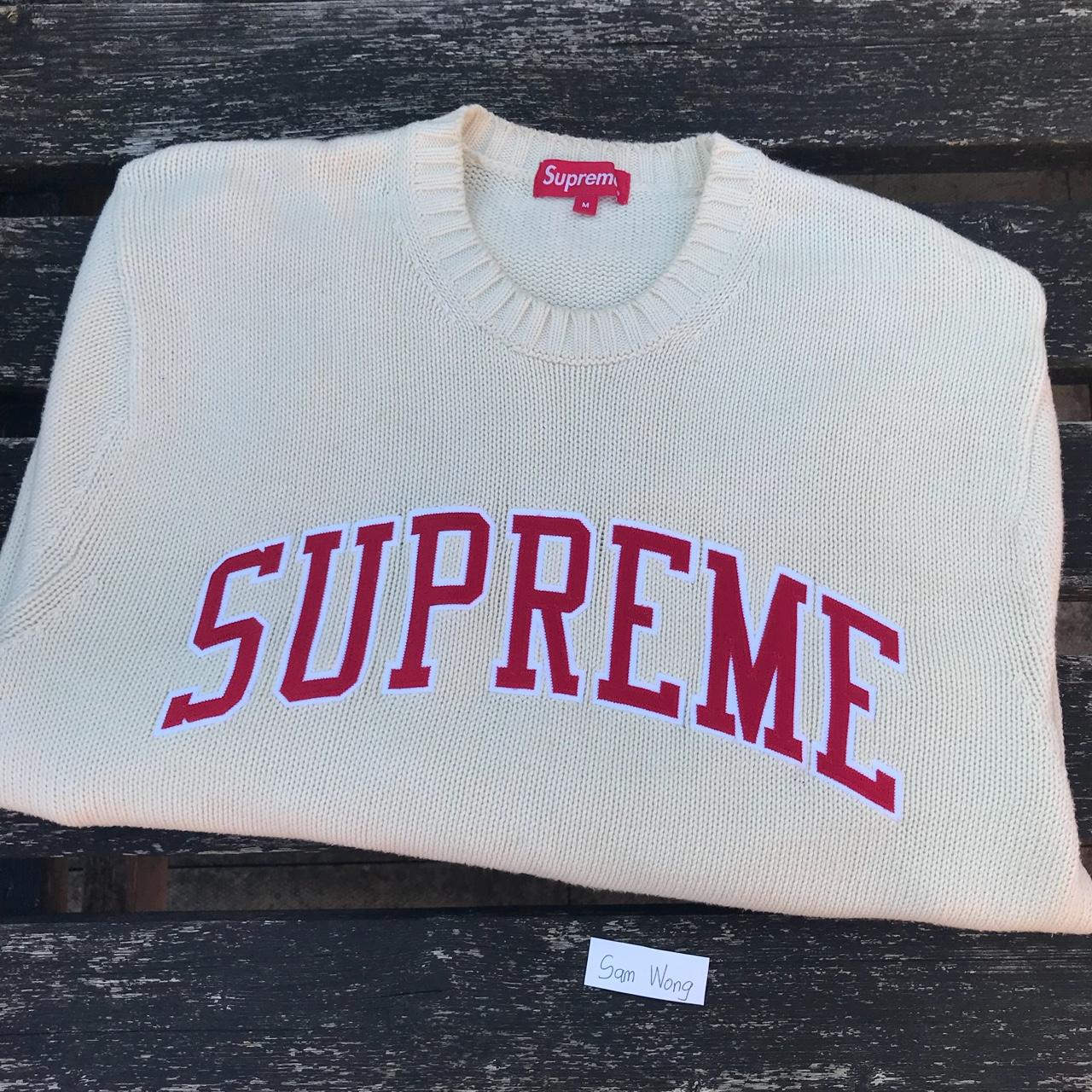 Supreme SS16 RARE Tackle Twill Sweater Medium (fits... - Depop