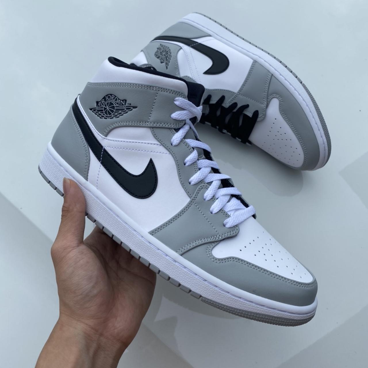 Air Jordan mid dior light smoke grey UK10 Depop
