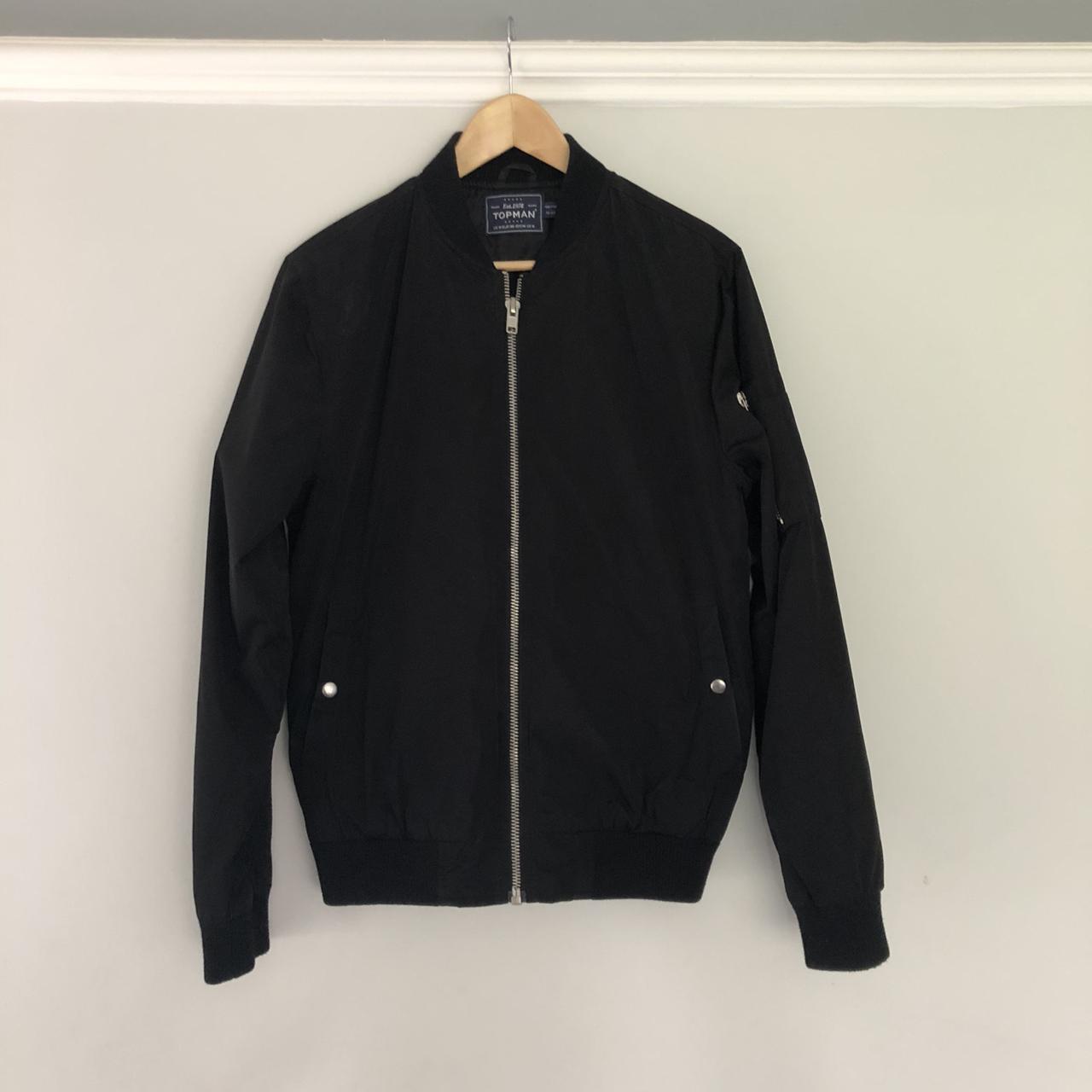 Topman black bomber jacket - great condition - Depop