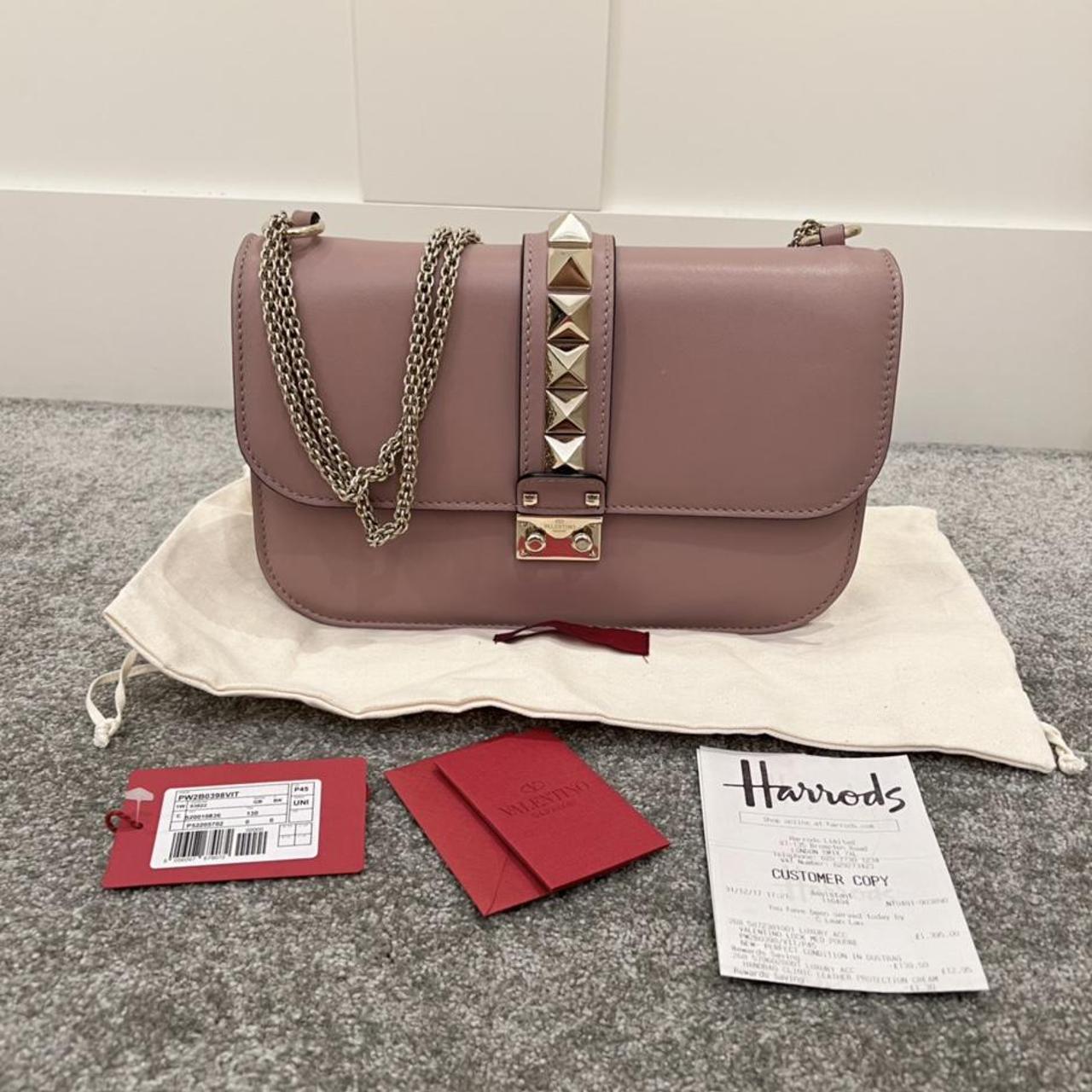 Valentino rockstud clutch on sale pink