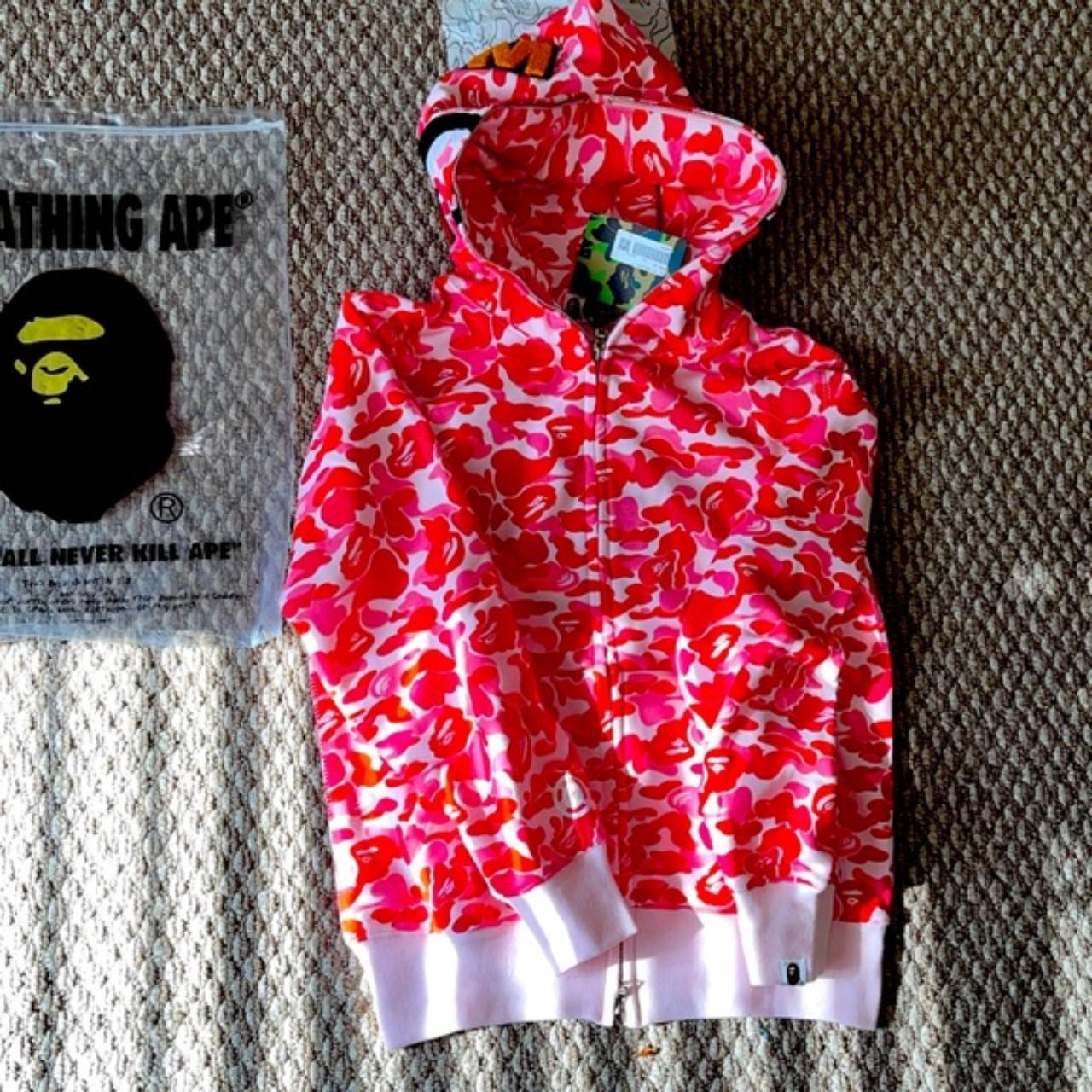 pink bape shark