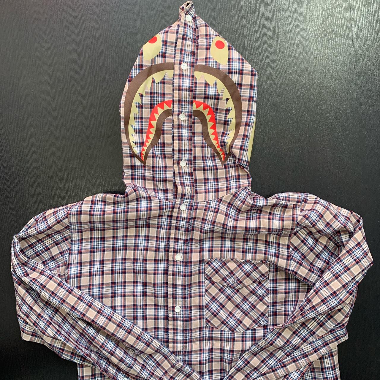 Bape shark flannel best sale