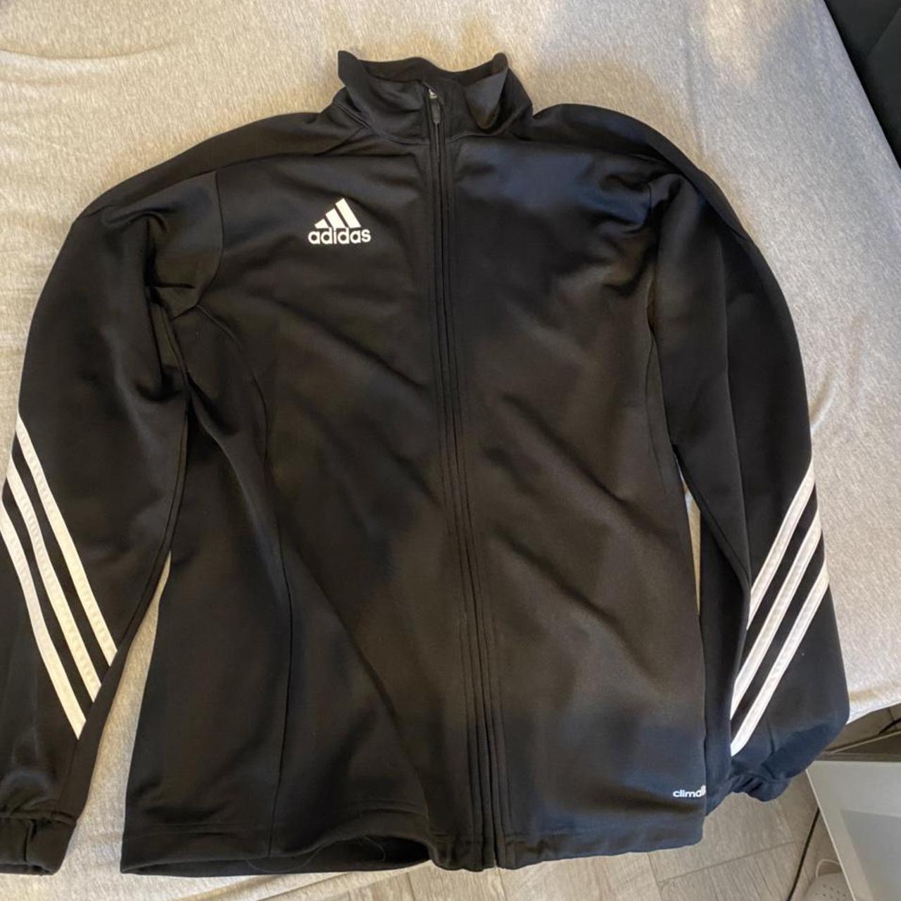 Adidas Men's Black and White Sweatshirt | Depop