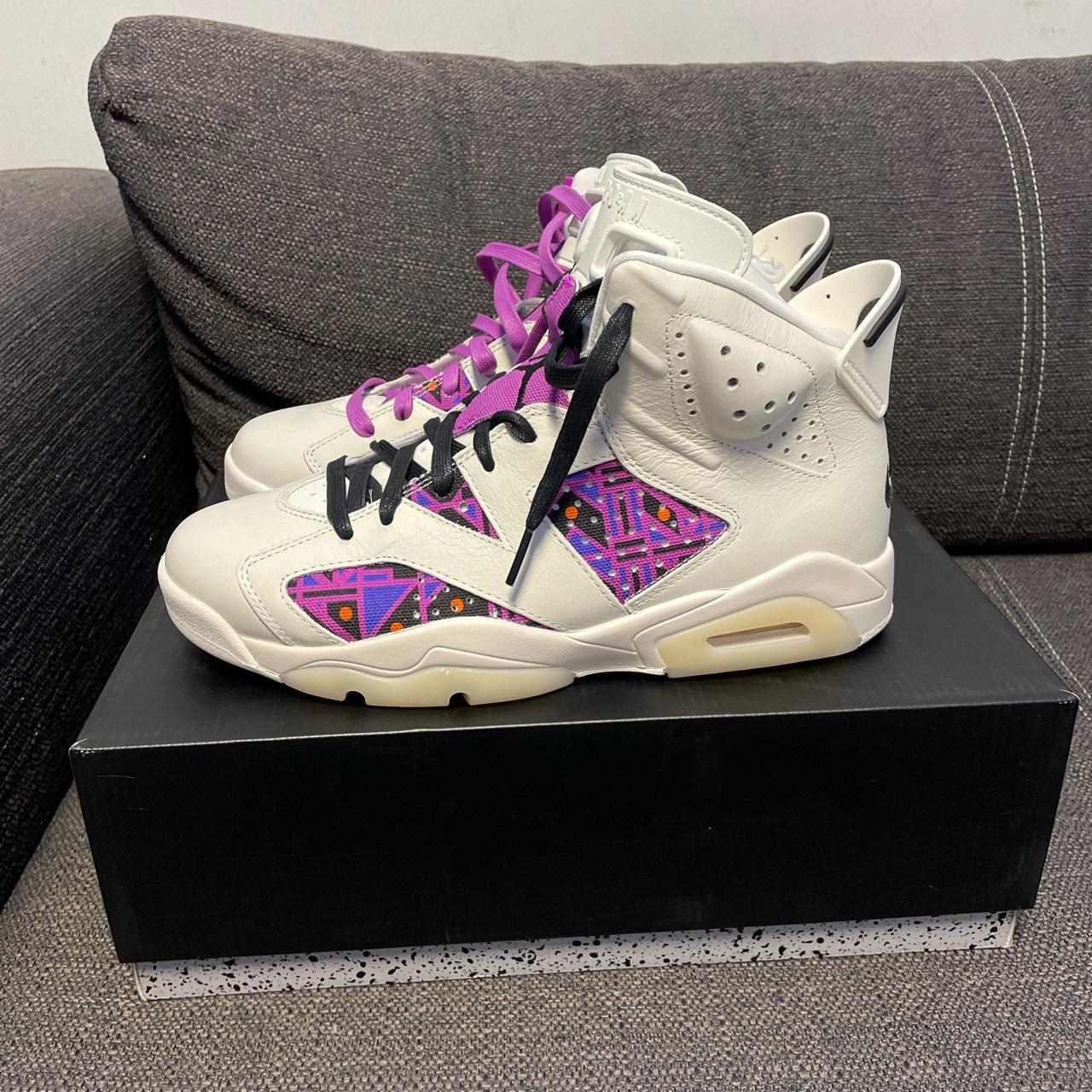 Jordan 6 best sale white purple