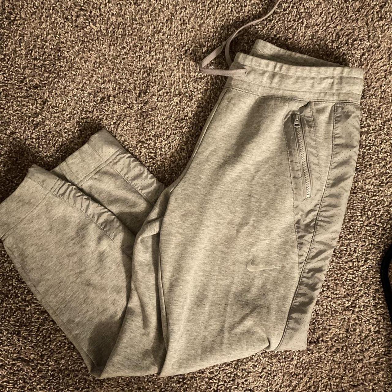 perfect condition nike joggers!!! mesh detail on the... - Depop