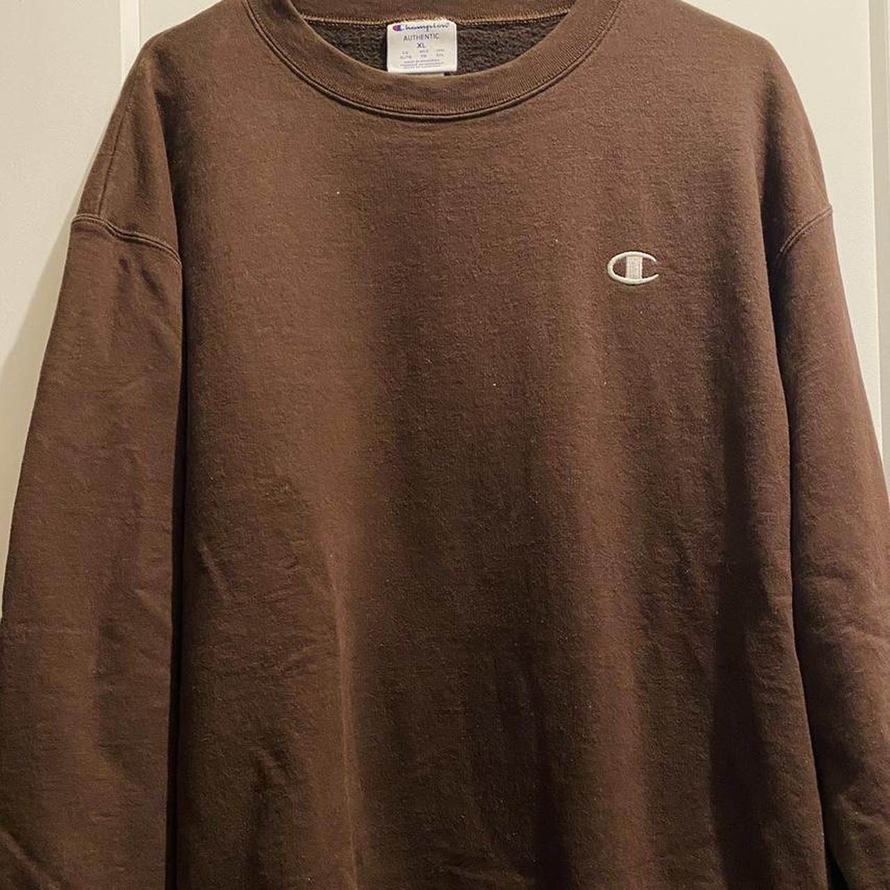 Vintage- Style Brown XL Champion Crew Perfect For... - Depop