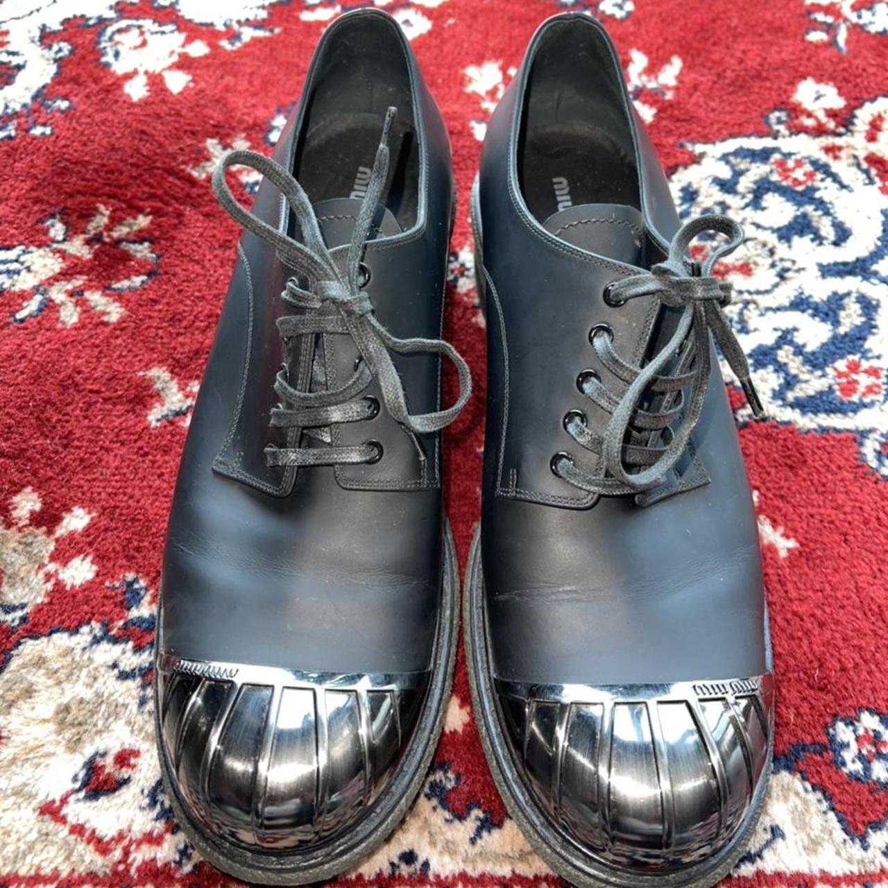 Miu Miu Steel Toe Cap Lug Sole Shoes. Sturdy | Depop